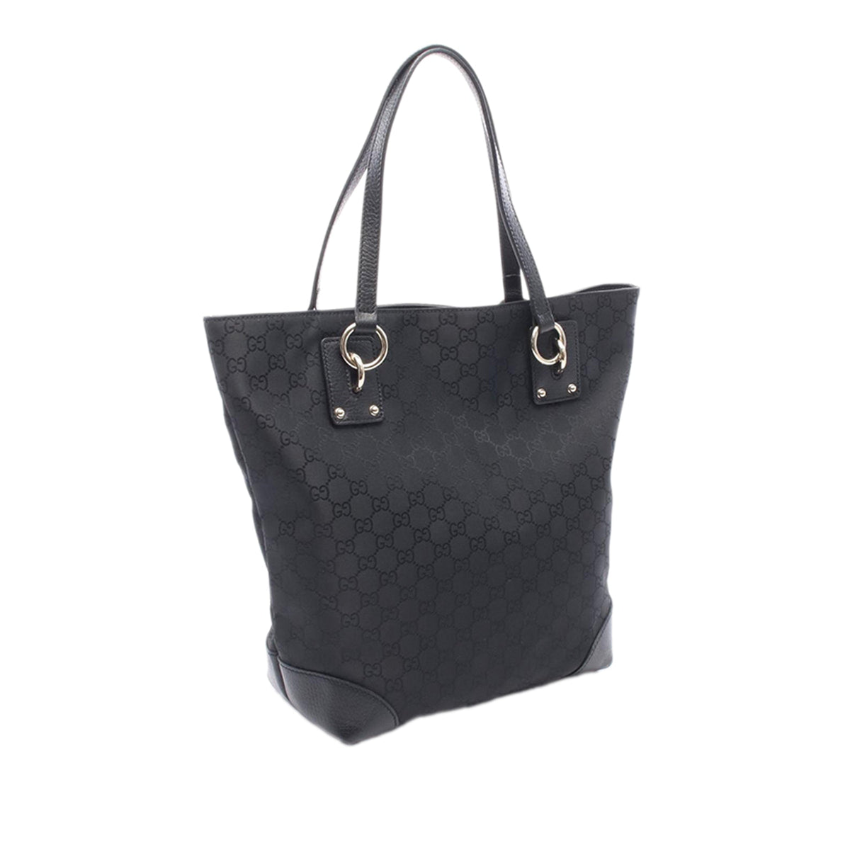 Gucci Medium GG Denim Charm Tote