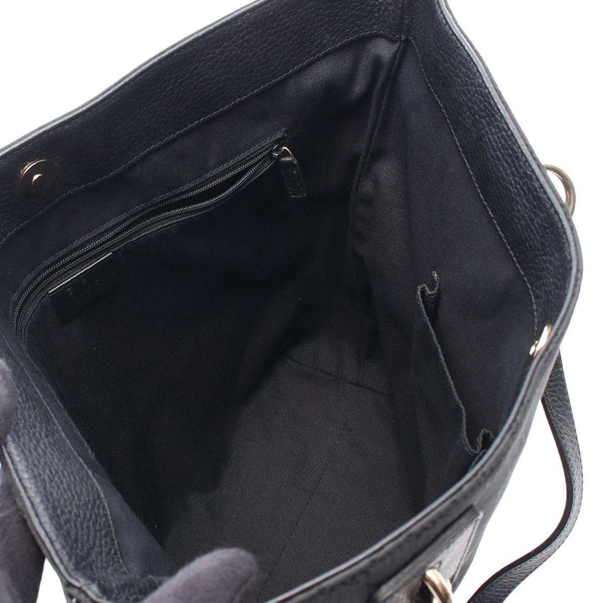 Gucci Medium GG Denim Charm Tote