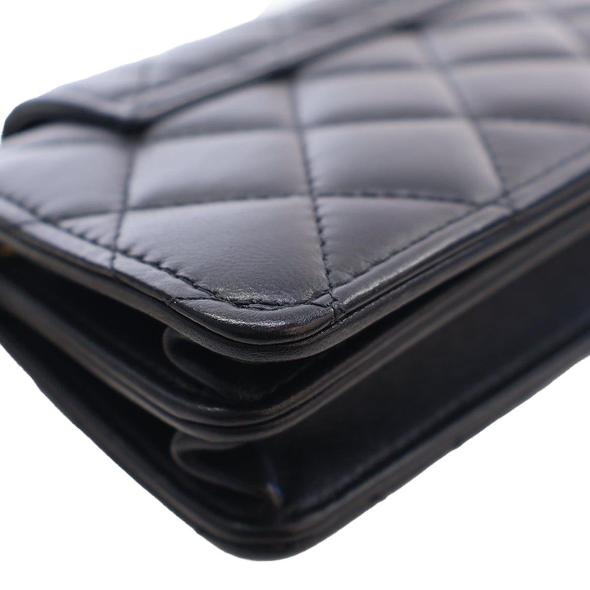 Chanel Mini CC Quilted Lambskin Phone Holder On Chain