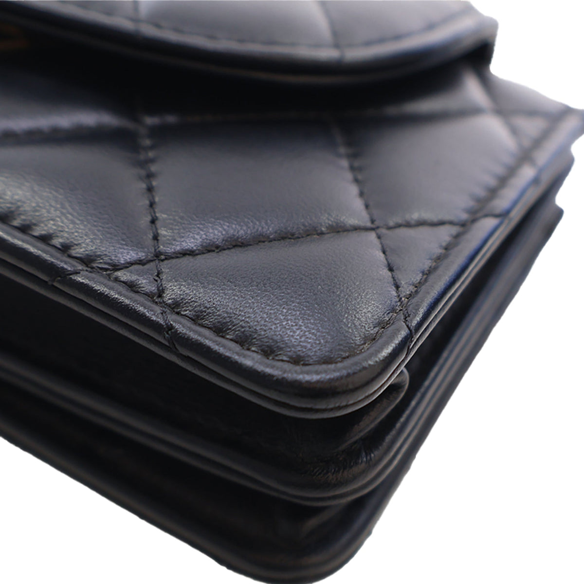 Chanel Mini CC Quilted Lambskin Phone Holder On Chain