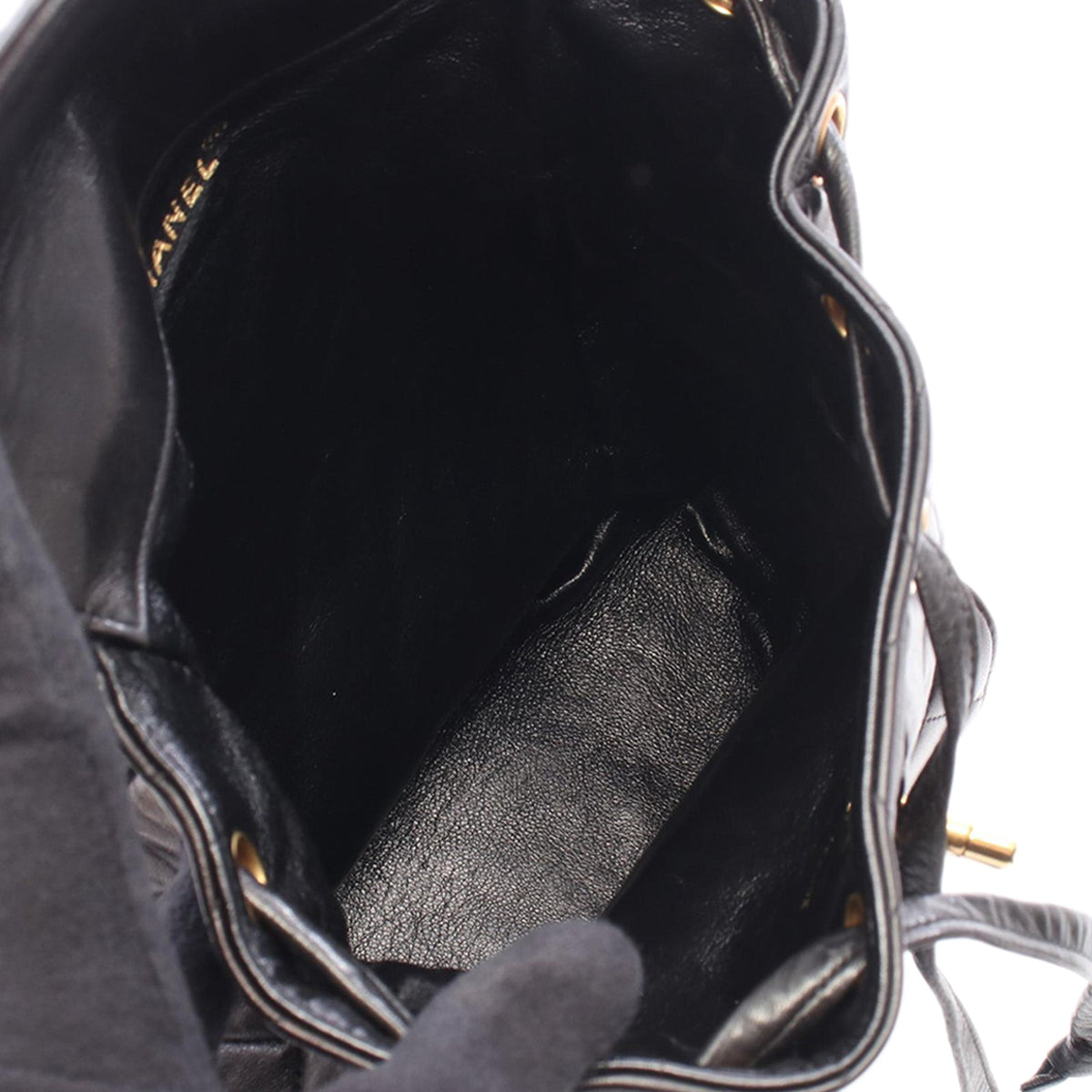 Chanel Medium Quilted Lambskin Duma Backpack — Black