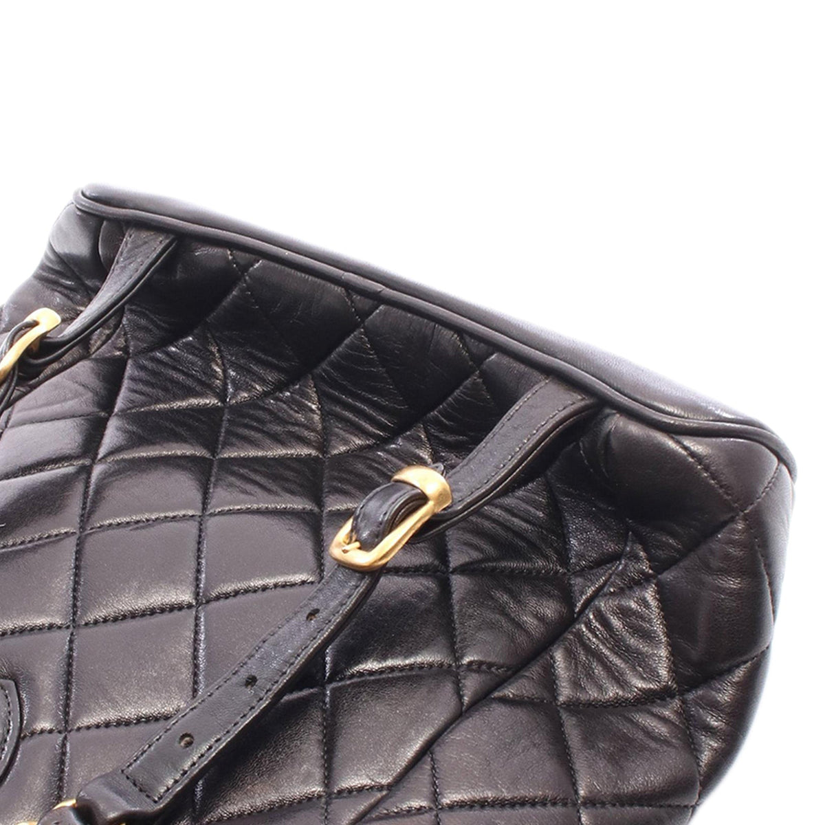 Chanel Medium Quilted Lambskin Duma Backpack — Black