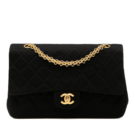 Chanel Medium Classic Jersey Bijoux Chain Double Flap
