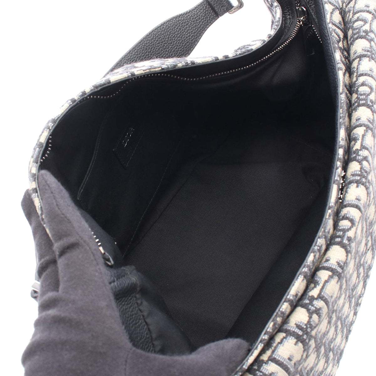 Dior Oblique Canvas Soft Saddle Satchel