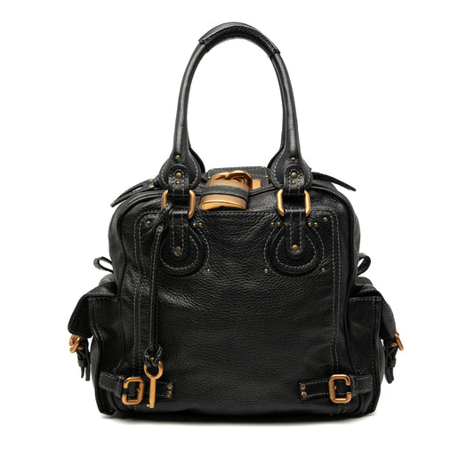 Chloé Large Grained Leather Paddington Handbag
