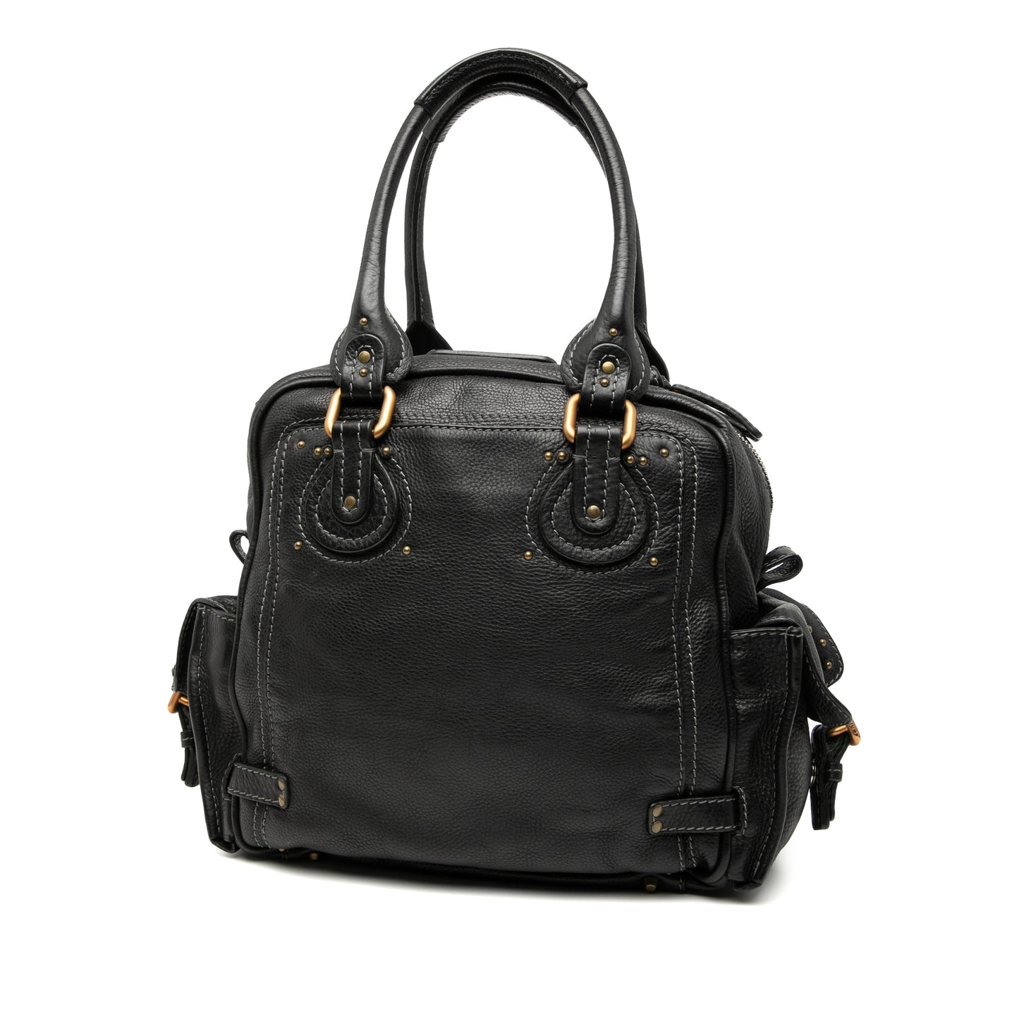 Chloé Large Grained Leather Paddington Handbag