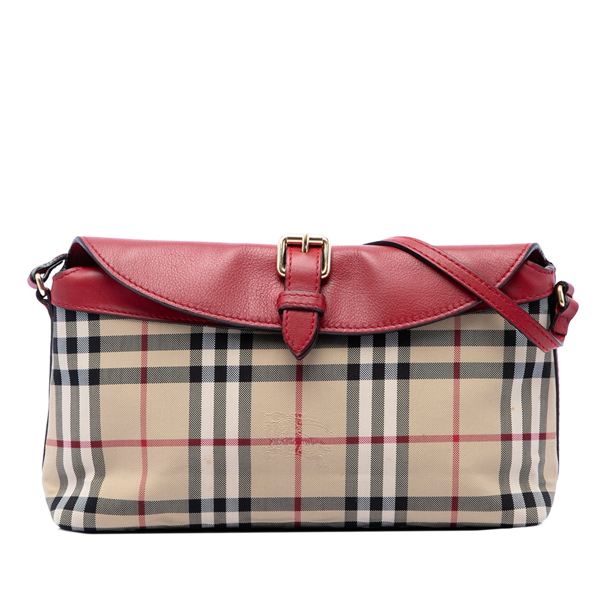 Burberry Haymarket Check Canvas Leah Crossbody
