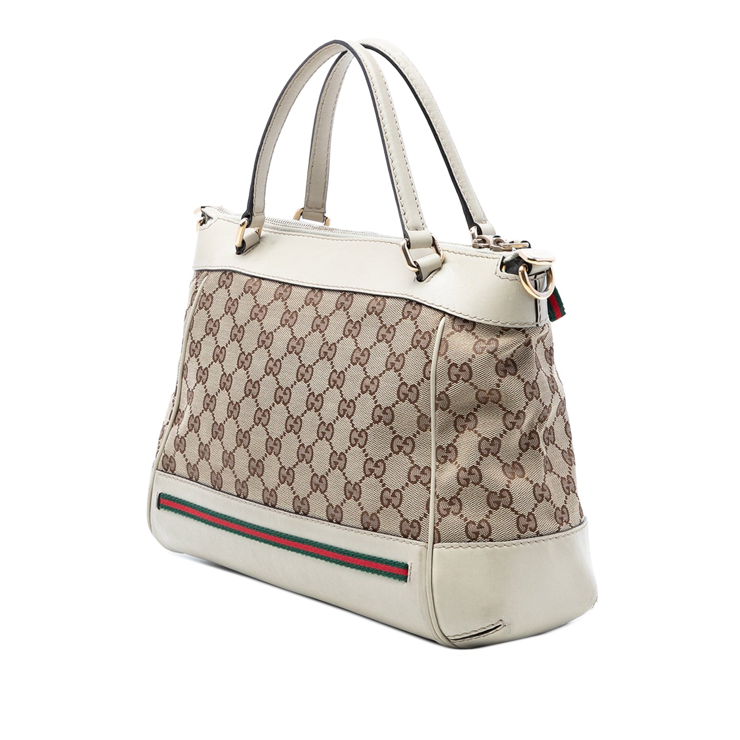 Gucci GG Canvas Web Mayfair Satchel