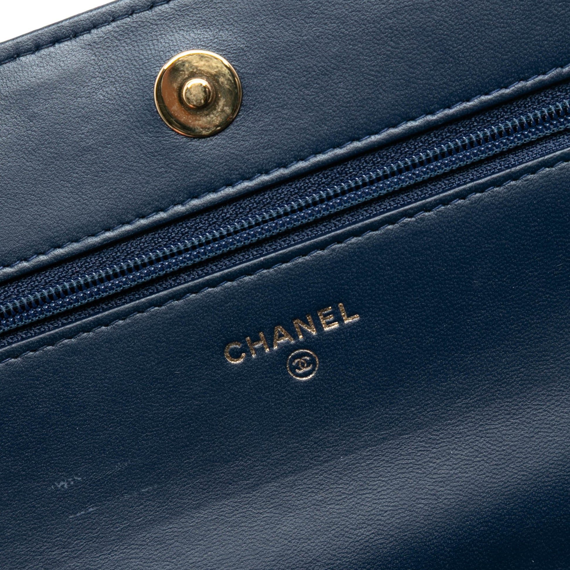 Chanel Quilted Lambskin Boy Wallet On Chain