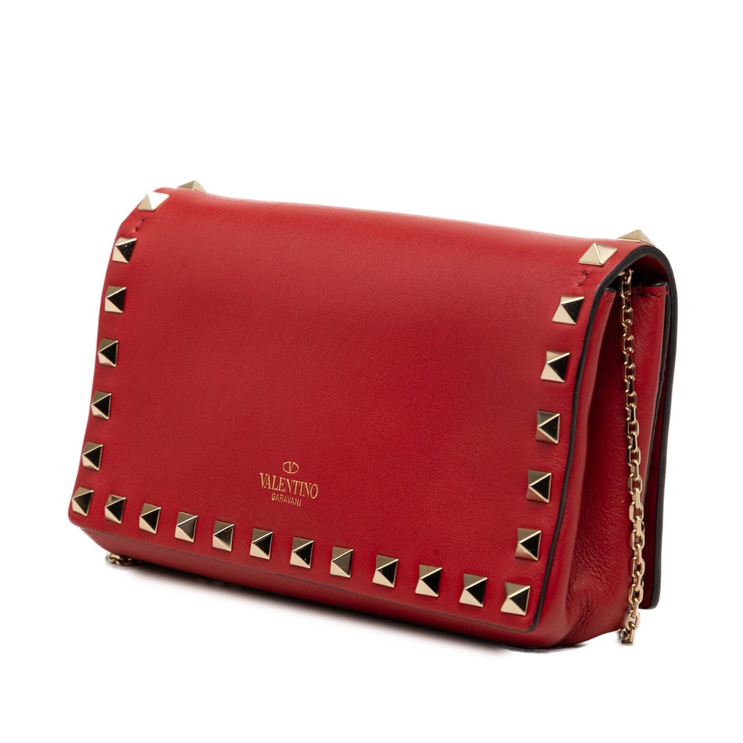 Valentino Leather Rockstud Chain Flap Crossbody