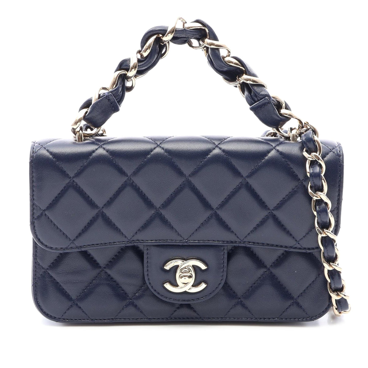 Chanel CC Quilted Lambskin Single Flap