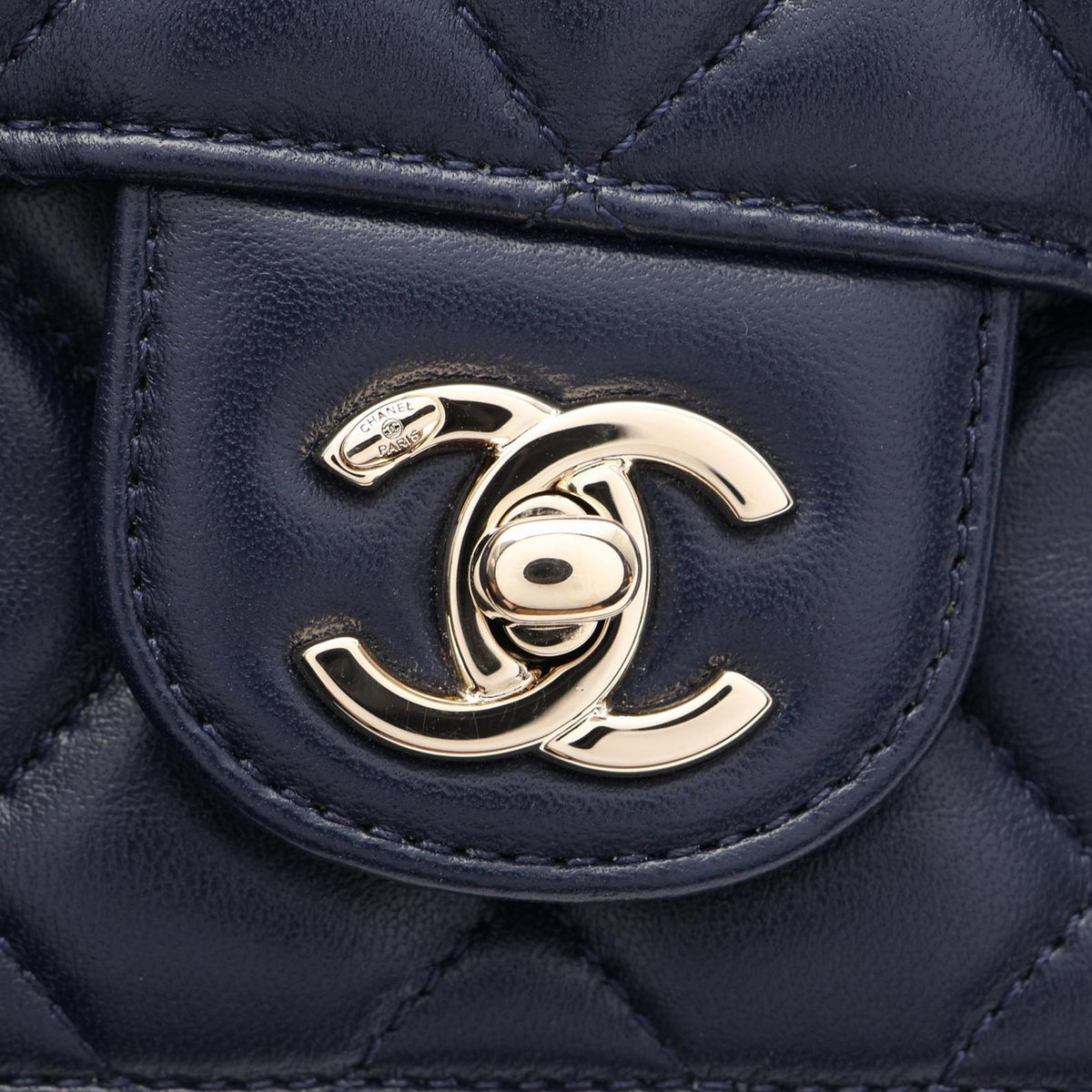Chanel CC Quilted Lambskin Single Flap