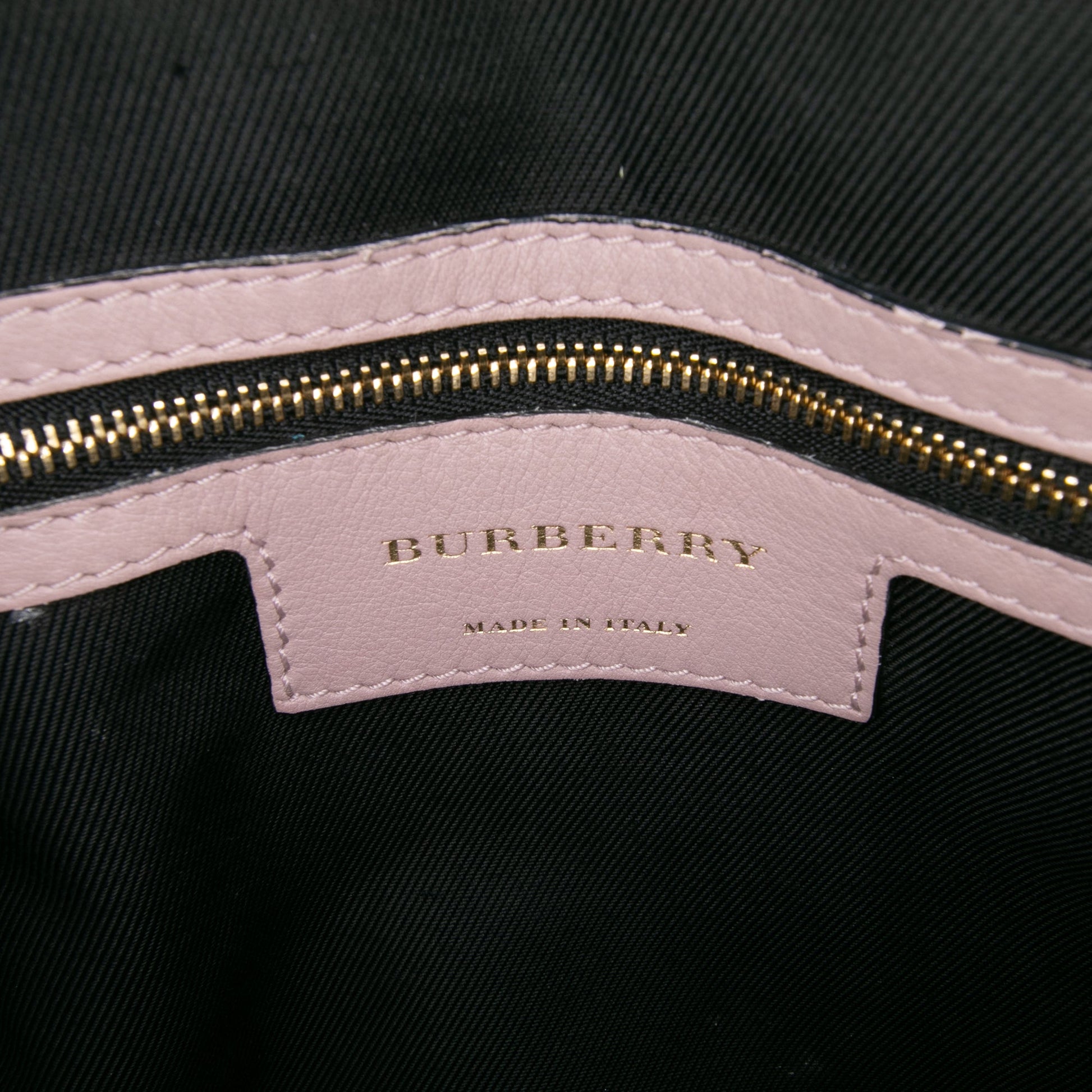 Burberry Small Haymarket Check Coated Canvas Orchard Bowling Bag