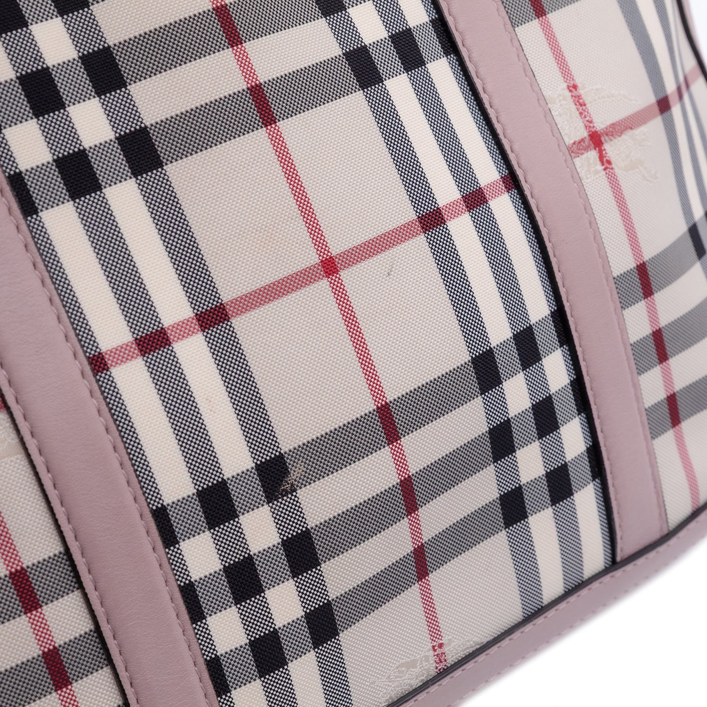 Burberry Small Haymarket Check Coated Canvas Orchard Bowling Bag