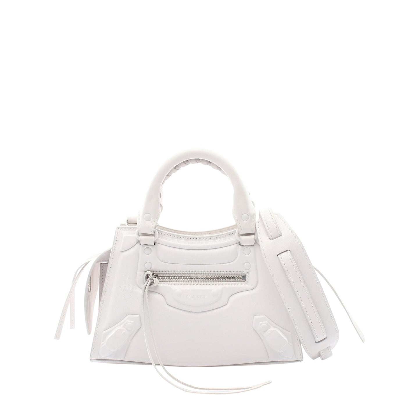 Balenciaga Mini Calfskin Motocross Neo Classic City Satchel