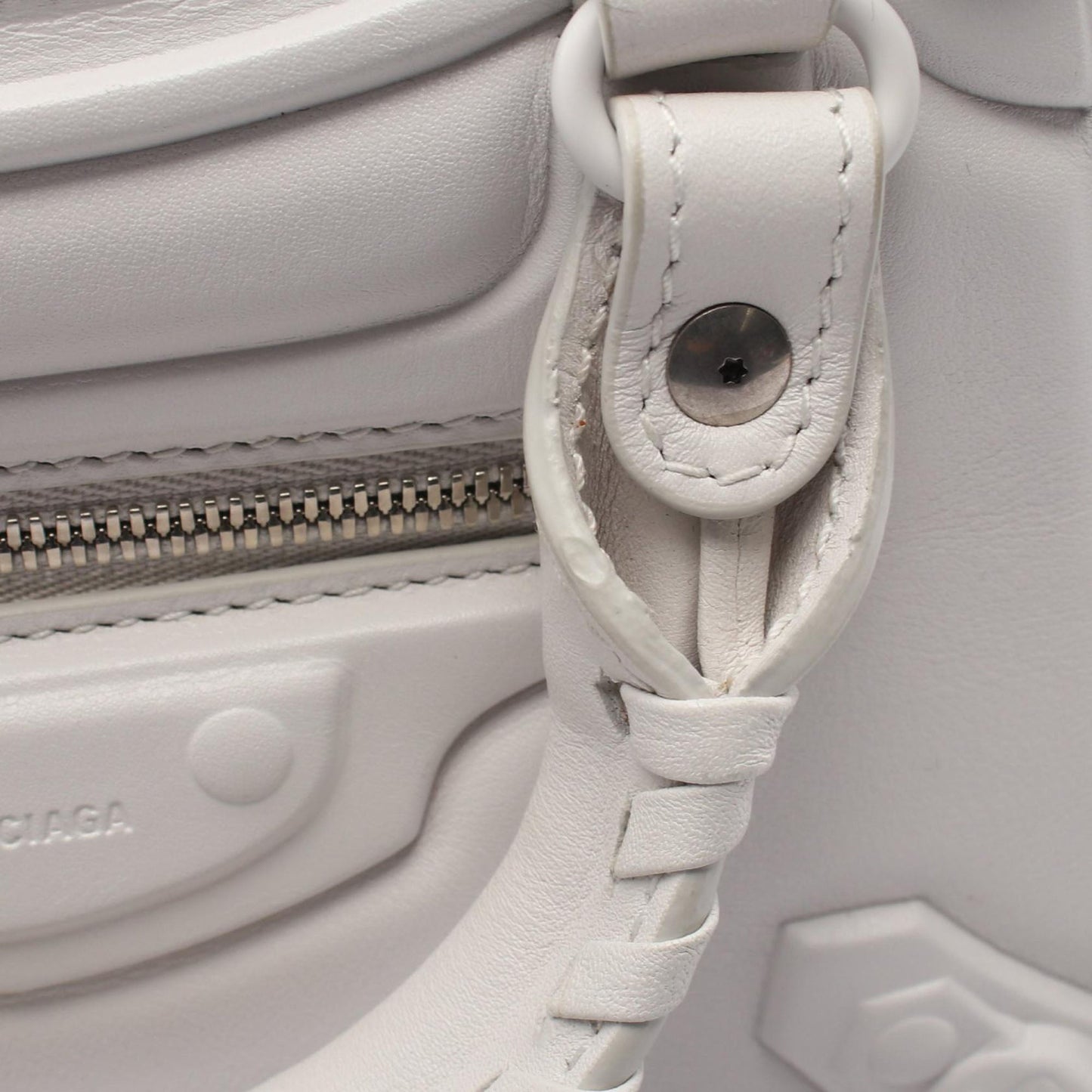 Balenciaga Mini Calfskin Motocross Neo Classic City Satchel