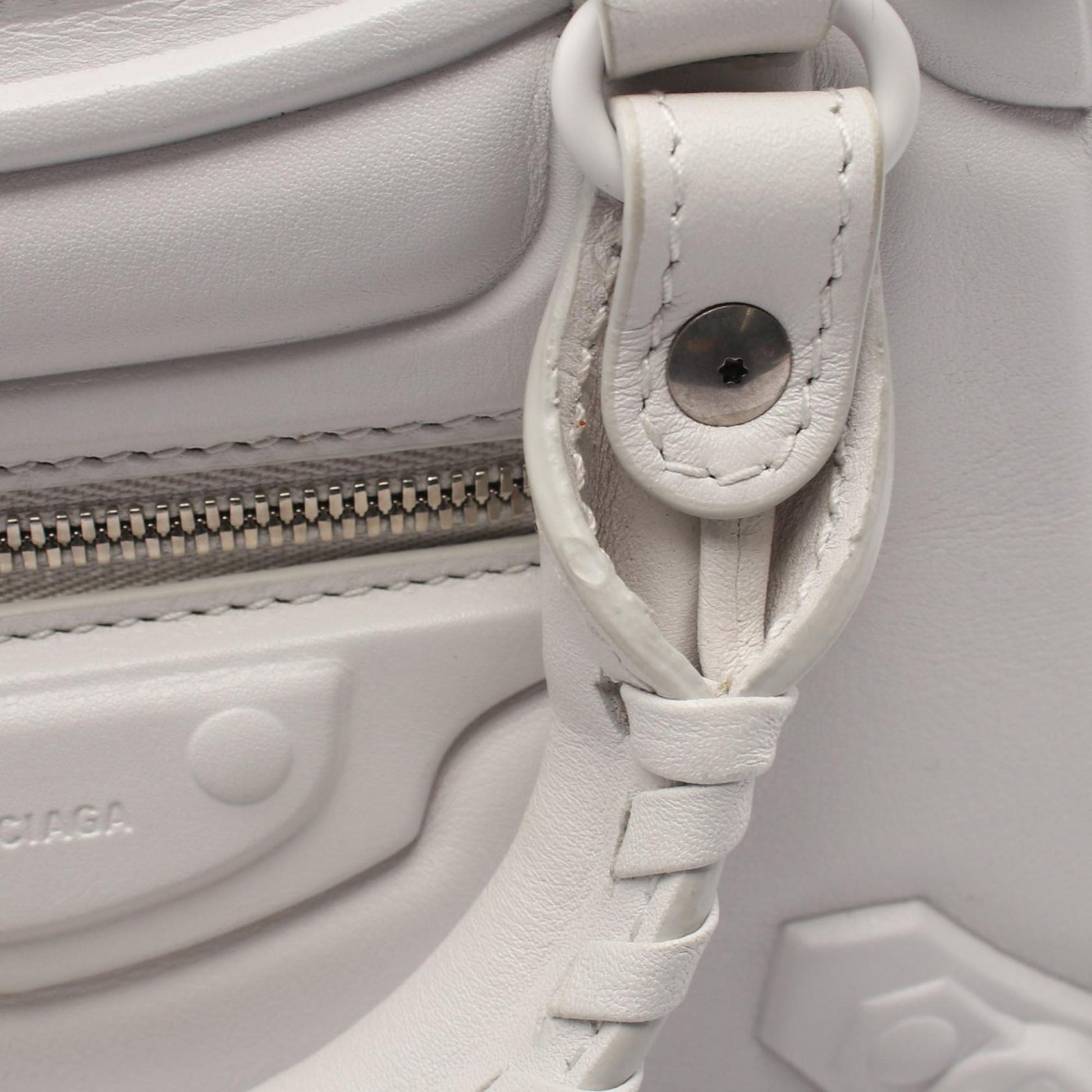 Balenciaga Mini Calfskin Motocross Neo Classic City Satchel
