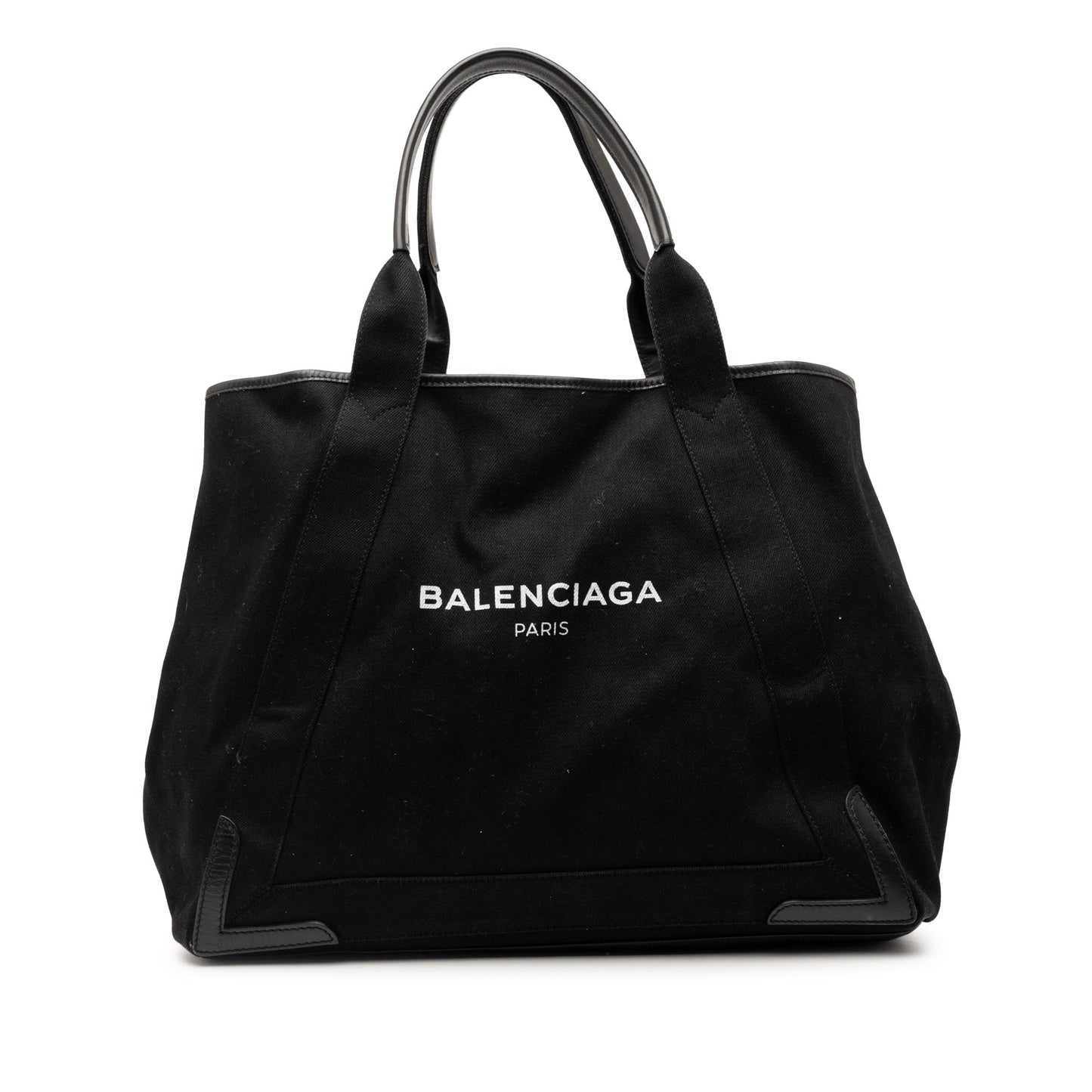 Balenciaga Denim Navy Cabas Tote M