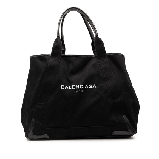 Balenciaga Denim Navy Cabas Tote M