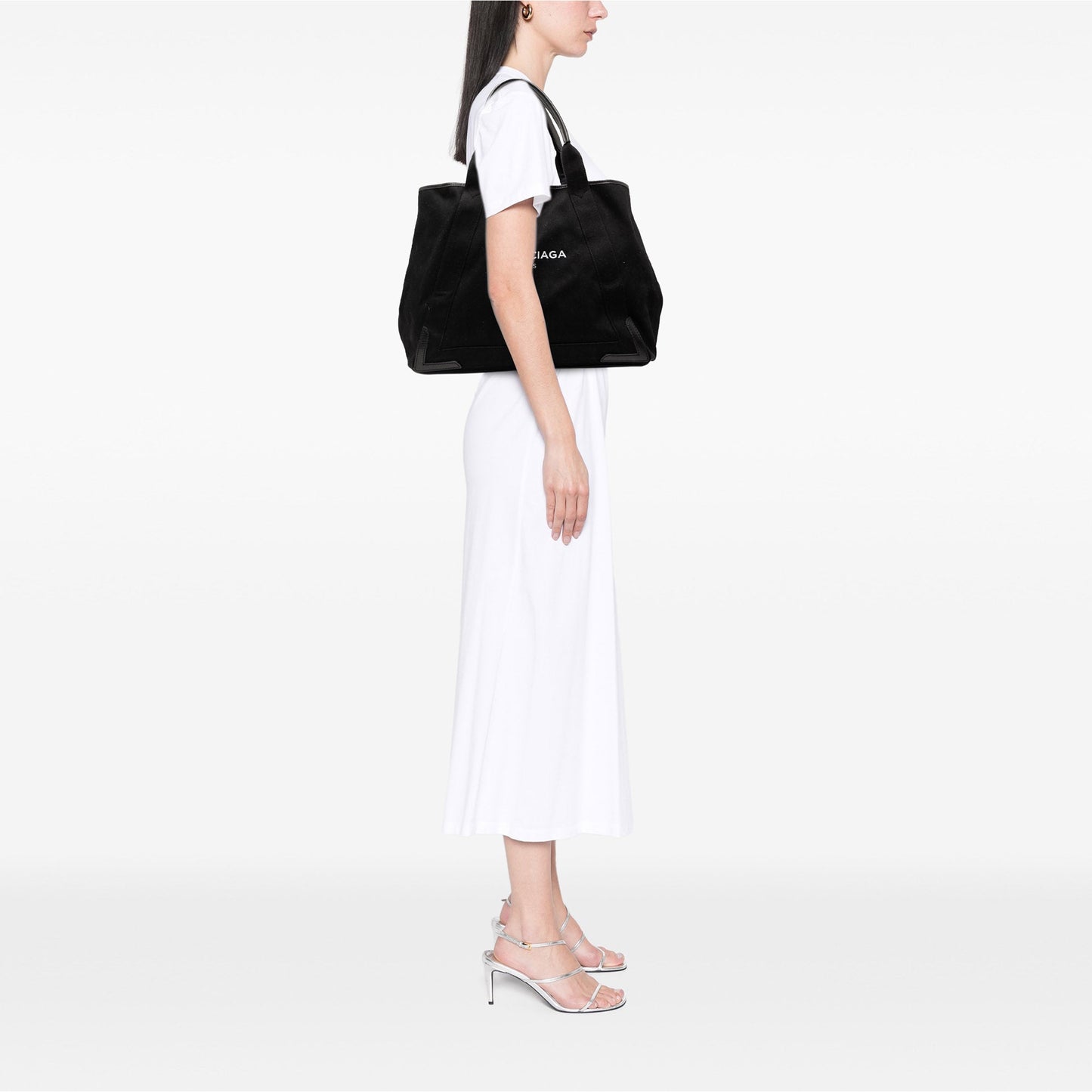 Balenciaga Denim Navy Cabas Tote M