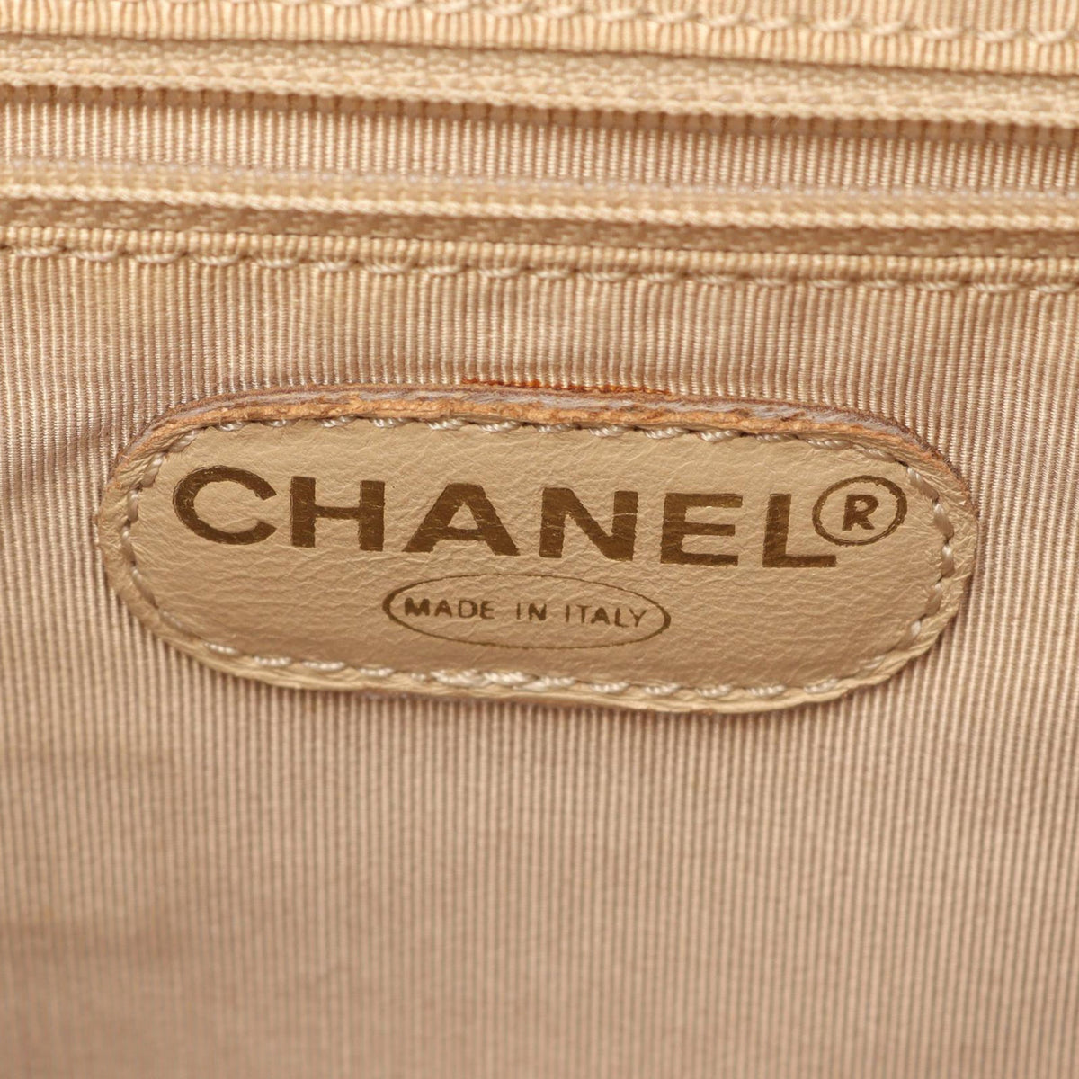 Chanel CC Grained Calfskin Backpack