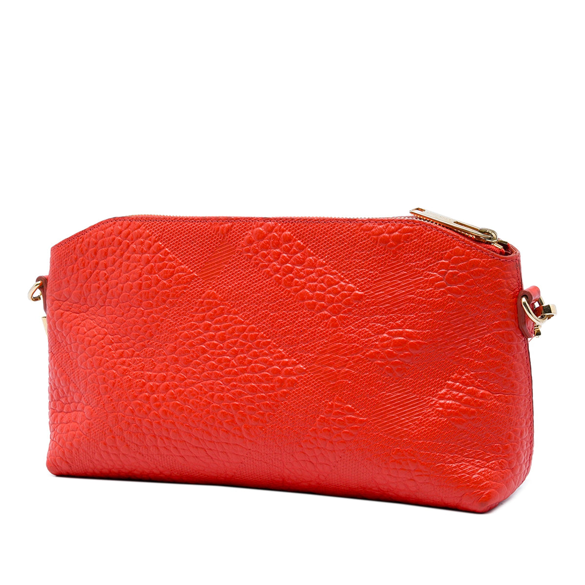 Burberry Small Grain Check Embossed Leather Chichester Crossbody
