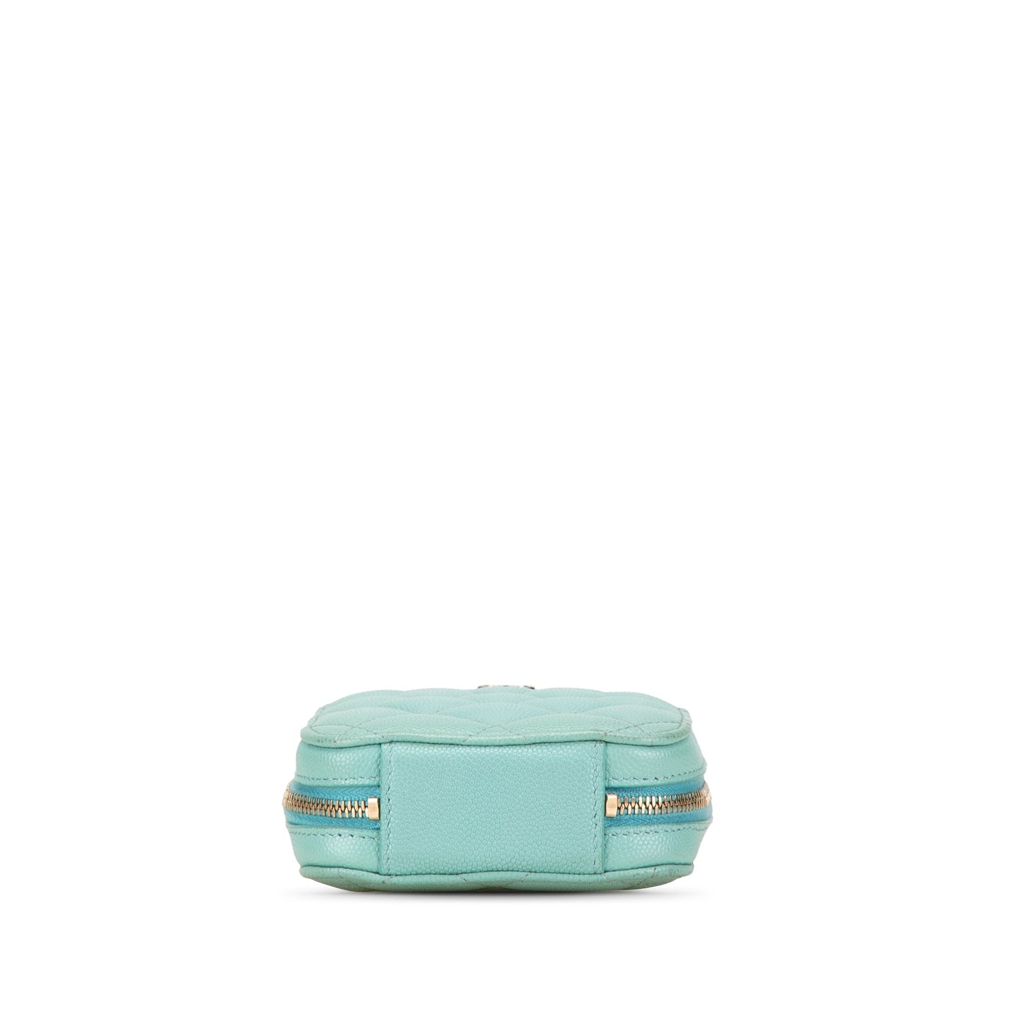 Chanel CC Quilted Caviar Zip Phone Case