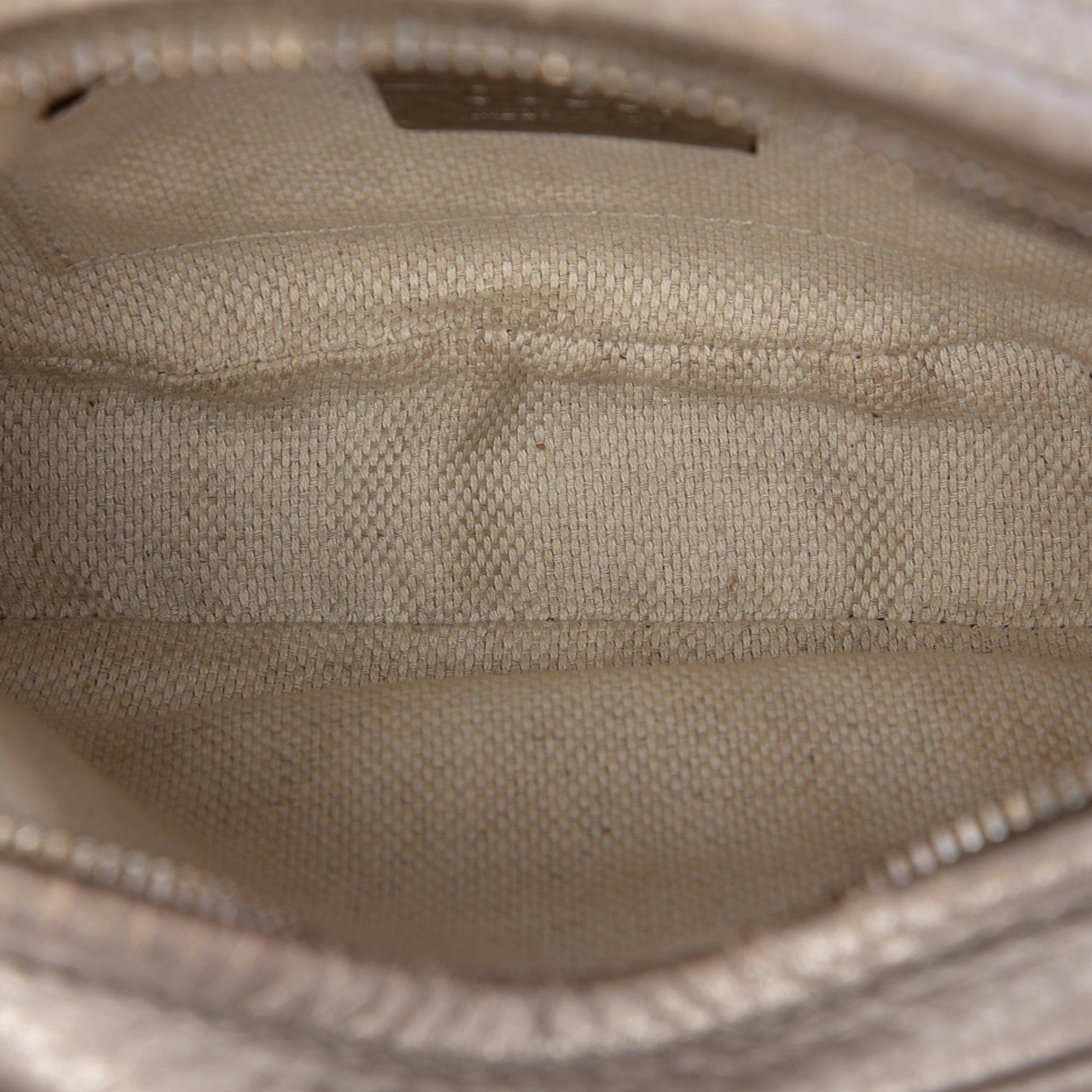 Gucci Mini Metallic Pebbled Calfskin Soho Chain Crossbody