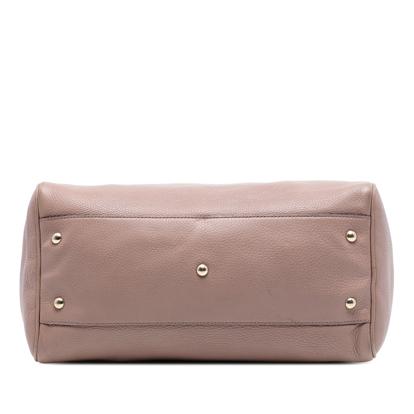 Gucci Medium Calfskin Bamboo Shopper Boston Bag