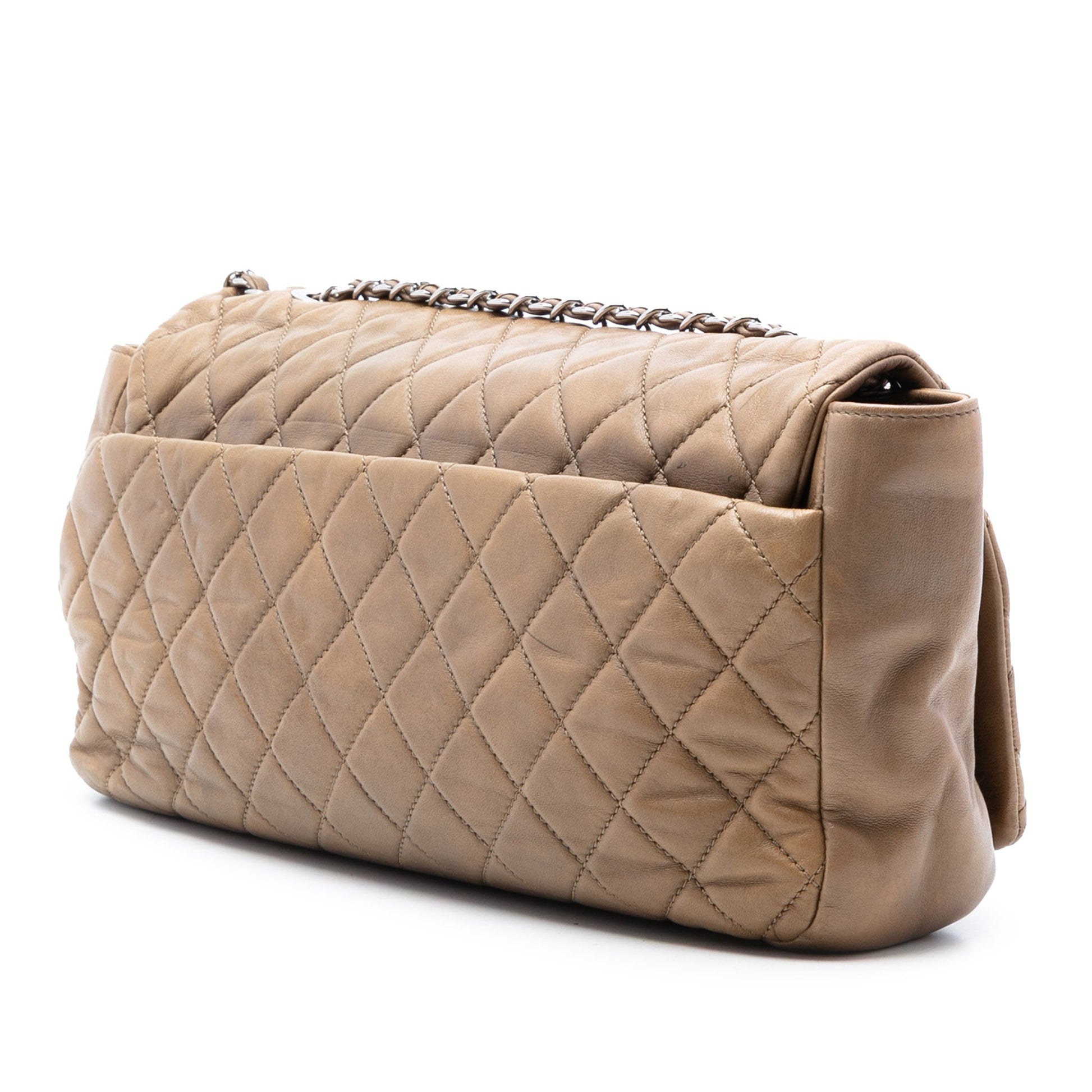 Chanel Jumbo Quilted Lambskin Coco Rain Flap