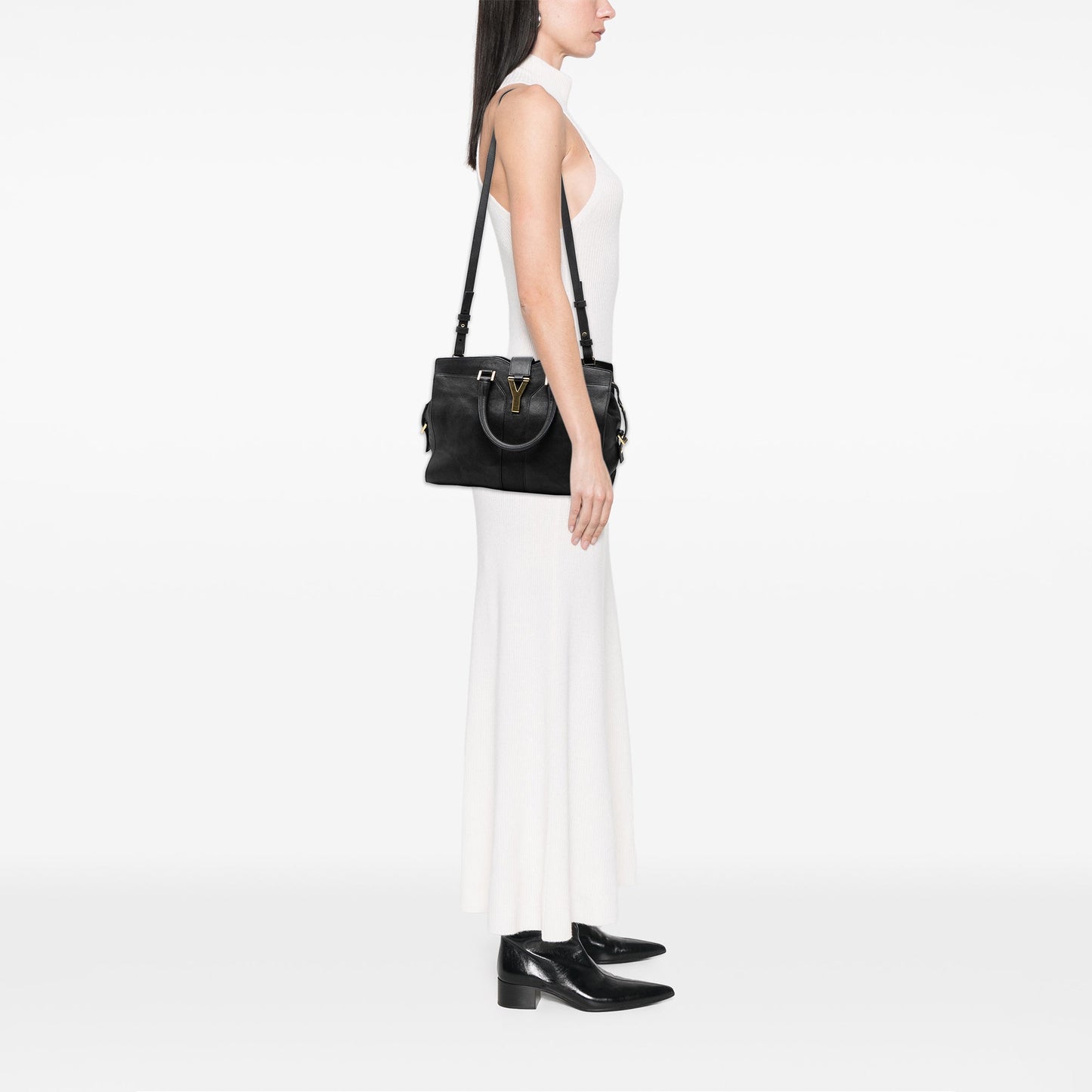 Saint Laurent Small Sheepskin Cabas Chyc Satchel