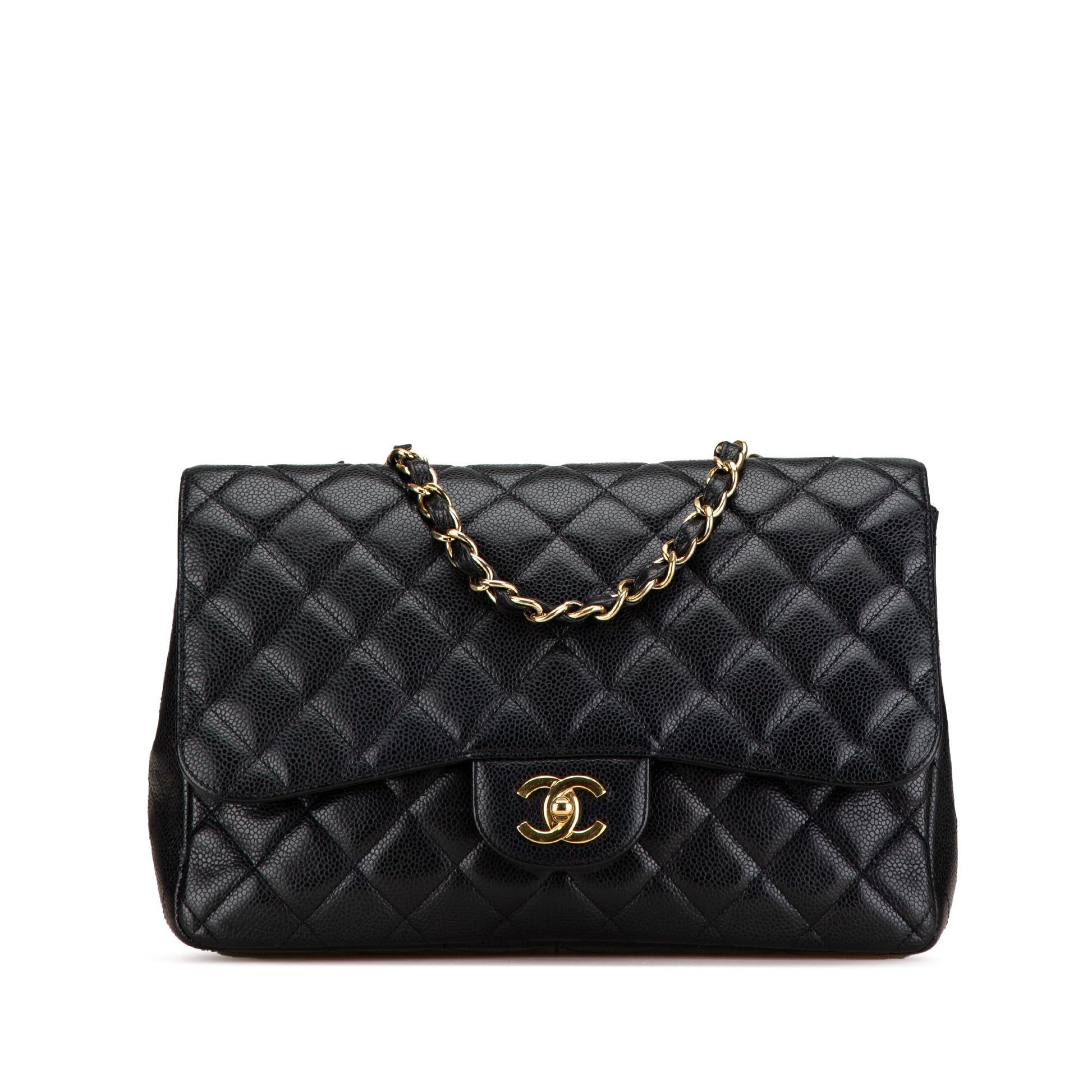 Chanel Jumbo Classic Caviar Single Flap