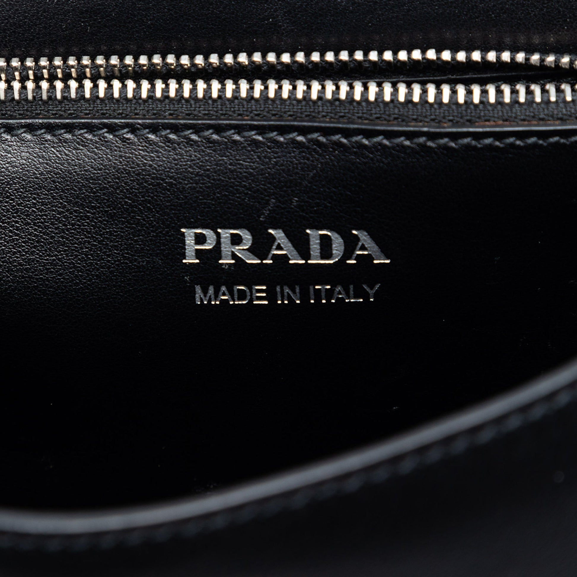 Prada City Calfskin and Saffiano Studded Elektra Crossbody
