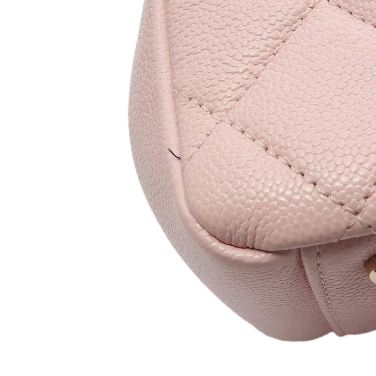 Chanel Mini Quilted Caviar Top Handle Flap — Pink