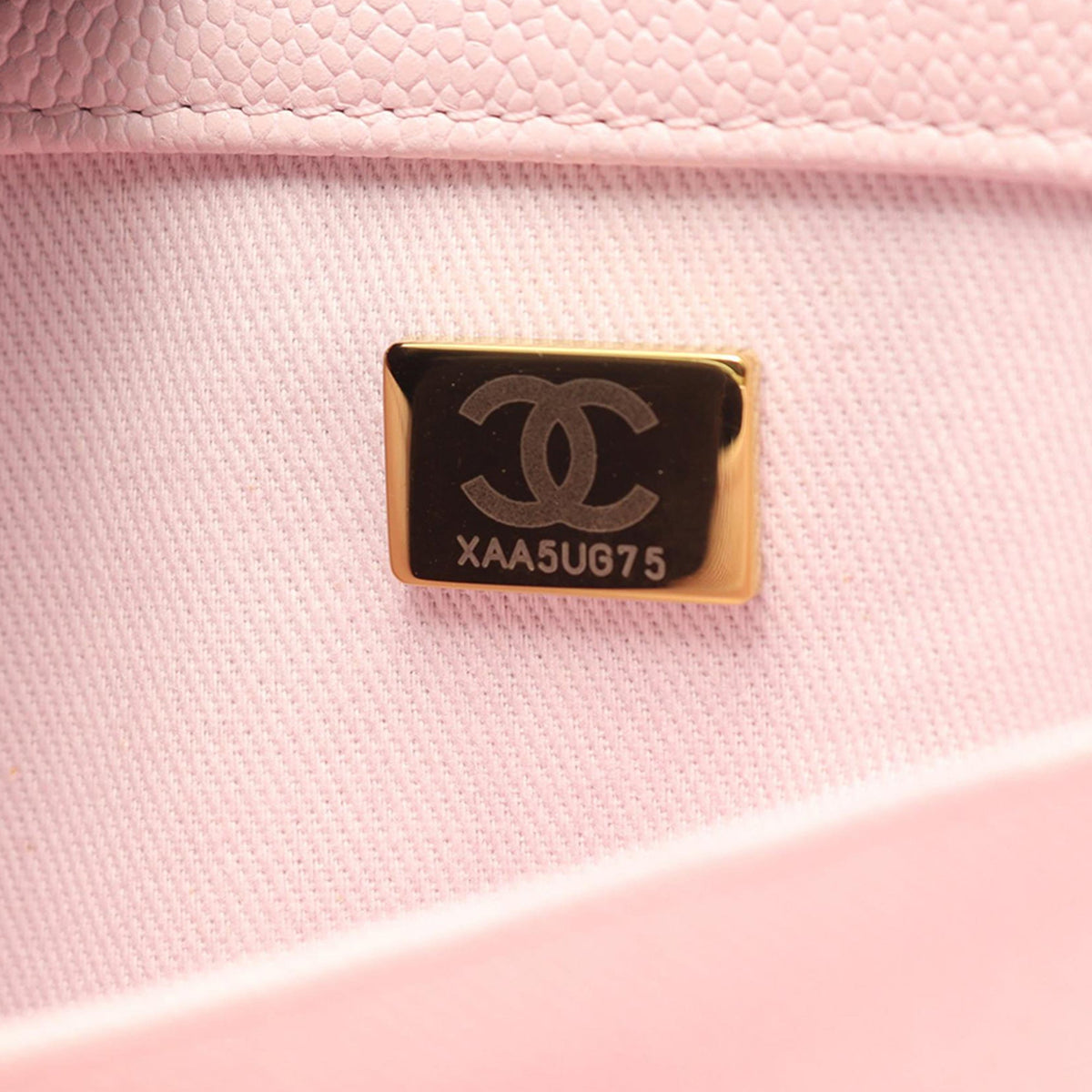 Chanel Mini Quilted Caviar Top Handle Flap — Pink