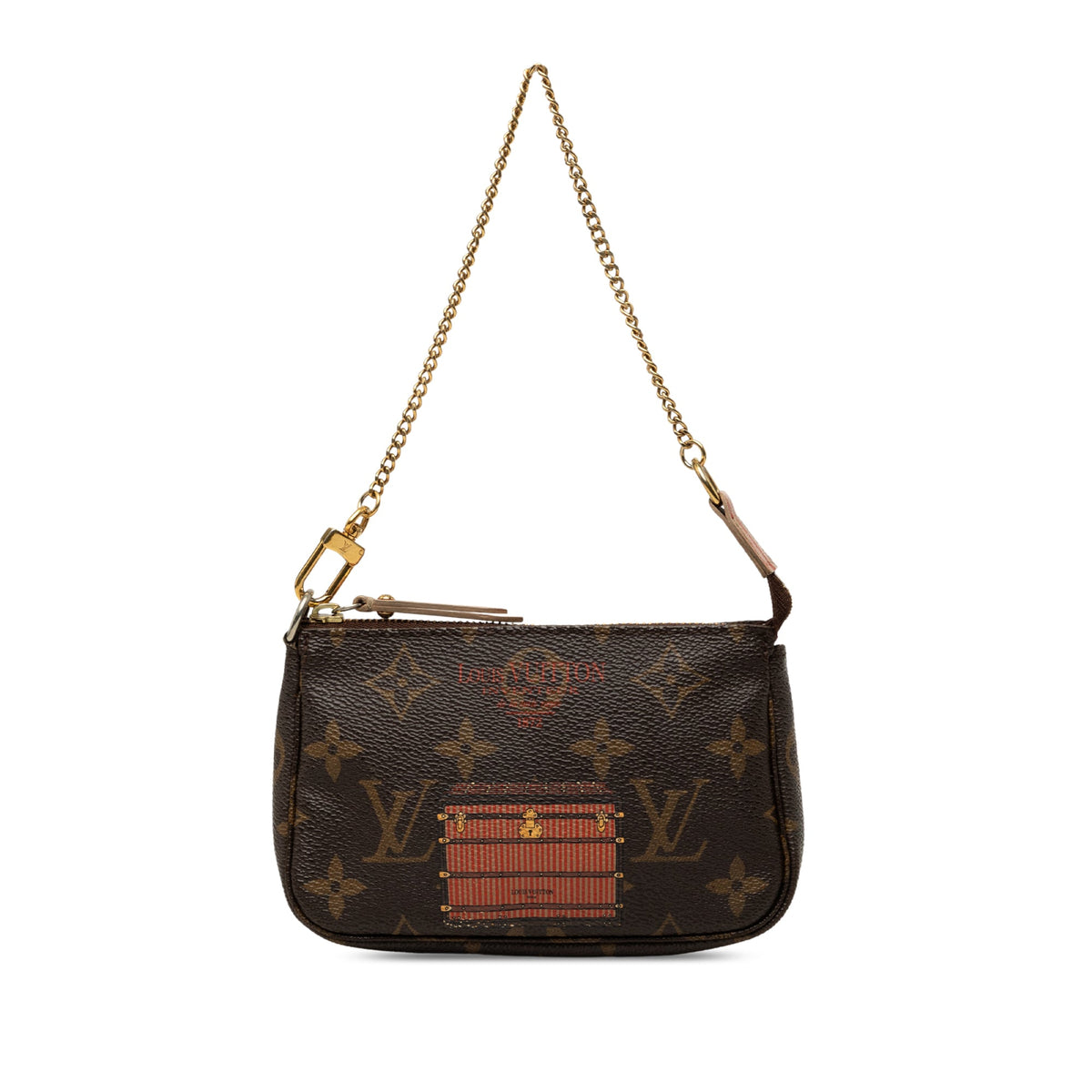 Louis Vuitton Monogram Trunks and Locks Mini Pochette Accessoires
