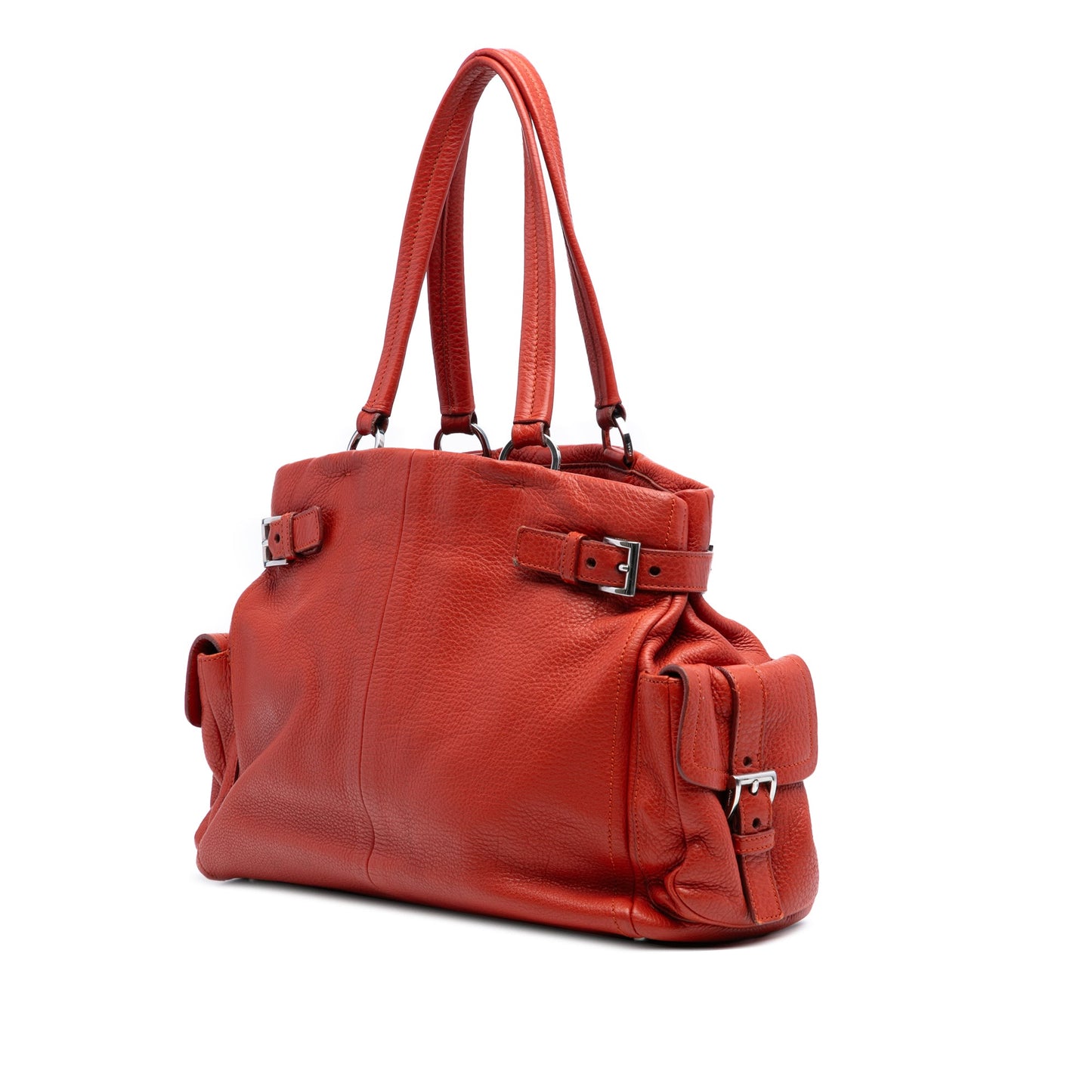 Prada Vitello Daino Side Pocket Tote