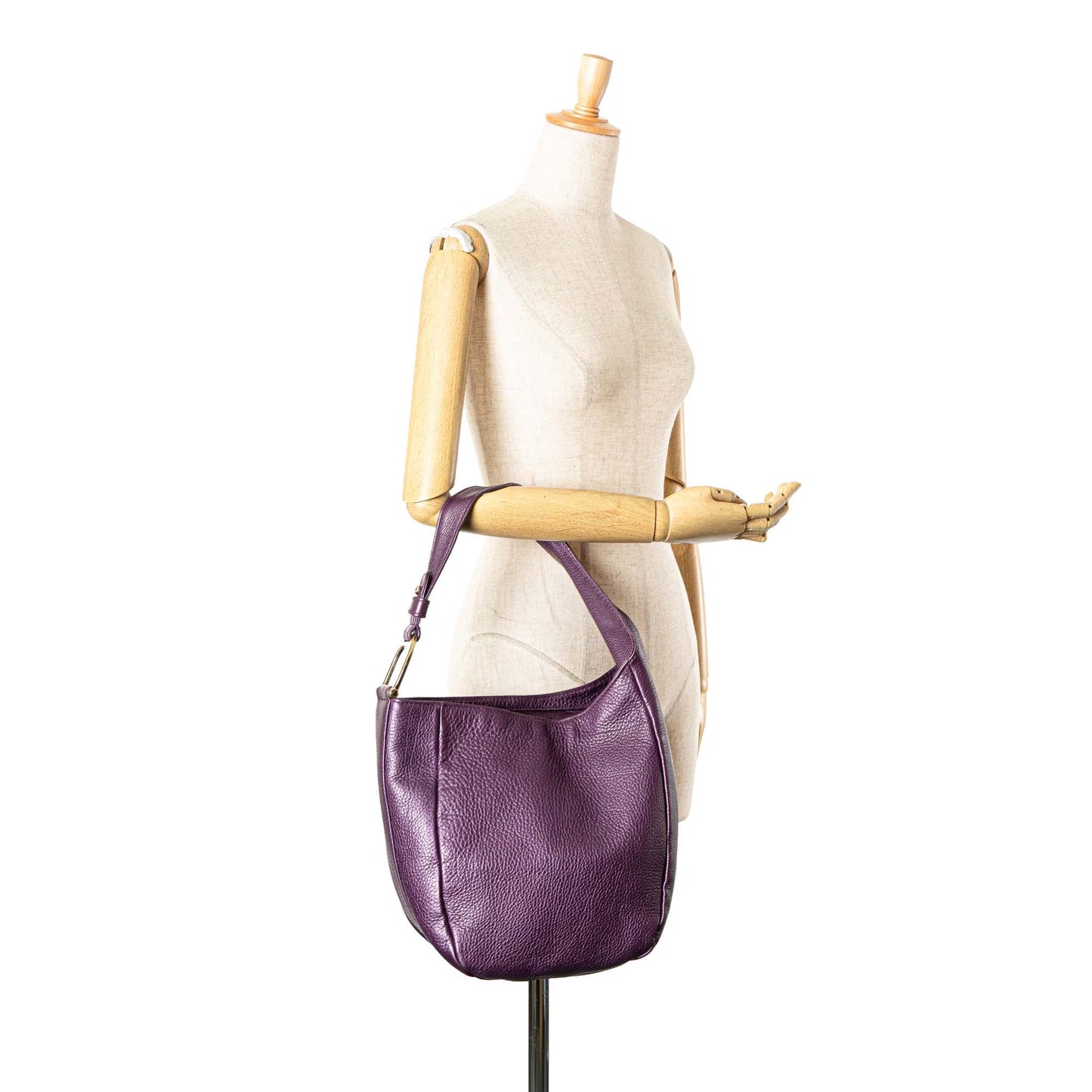 Gucci Metallic Leather Greenwich Hobo