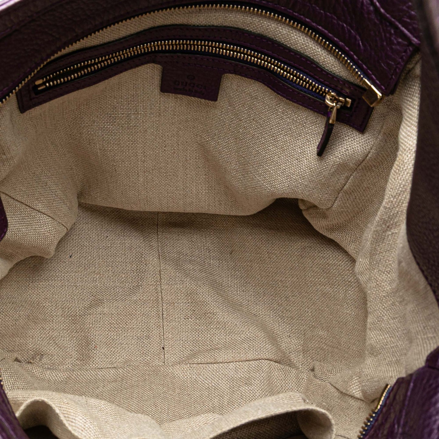 Gucci Metallic Leather Greenwich Hobo