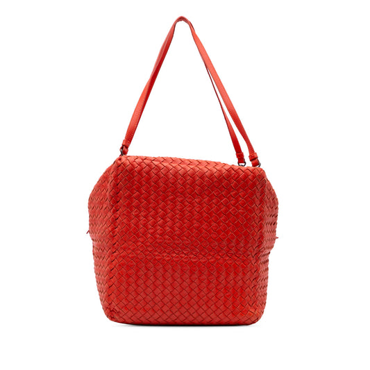 Bottega Veneta Nappa Intrecciato Cube Shoulder Bag