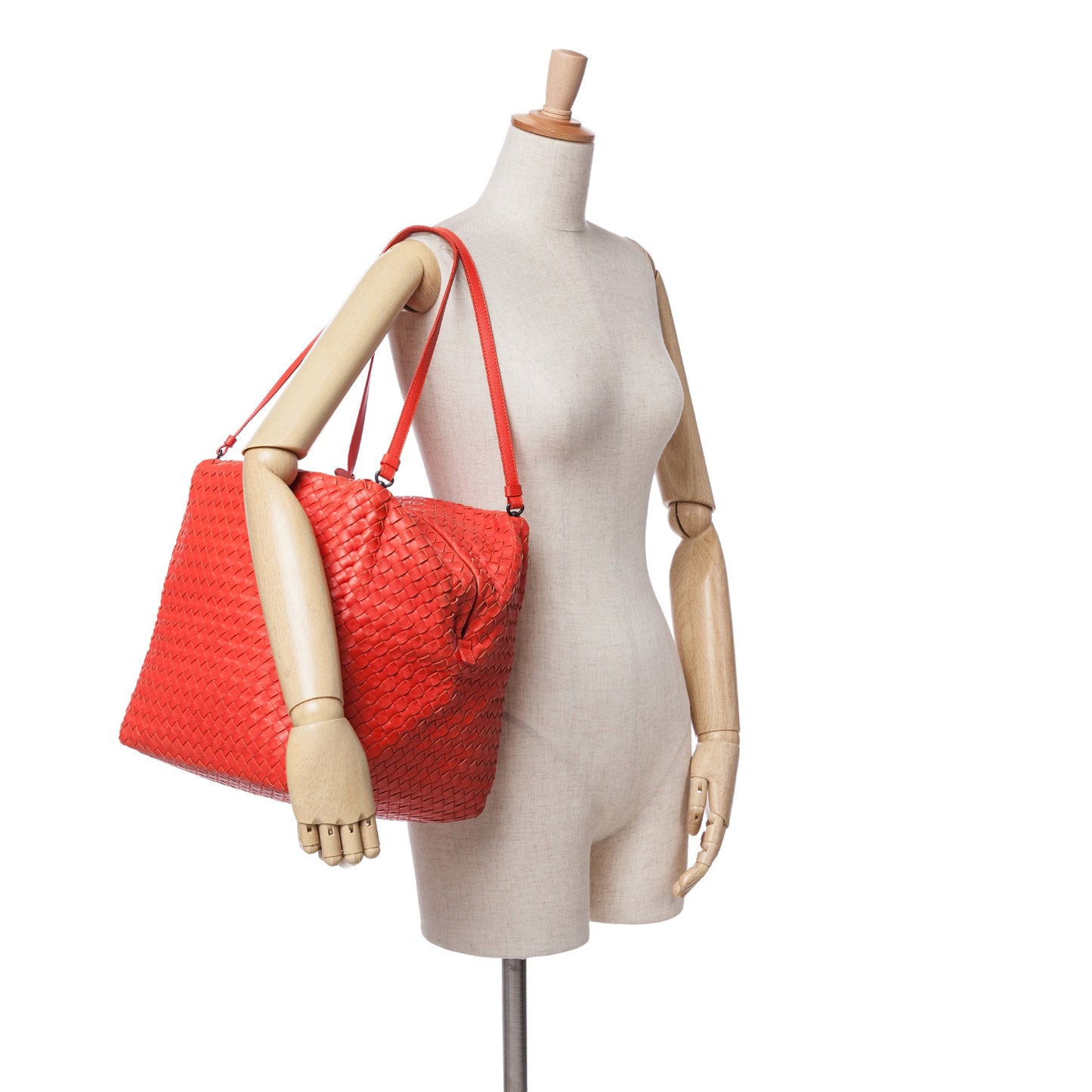 Bottega Veneta Nappa Intrecciato Cube Shoulder Bag