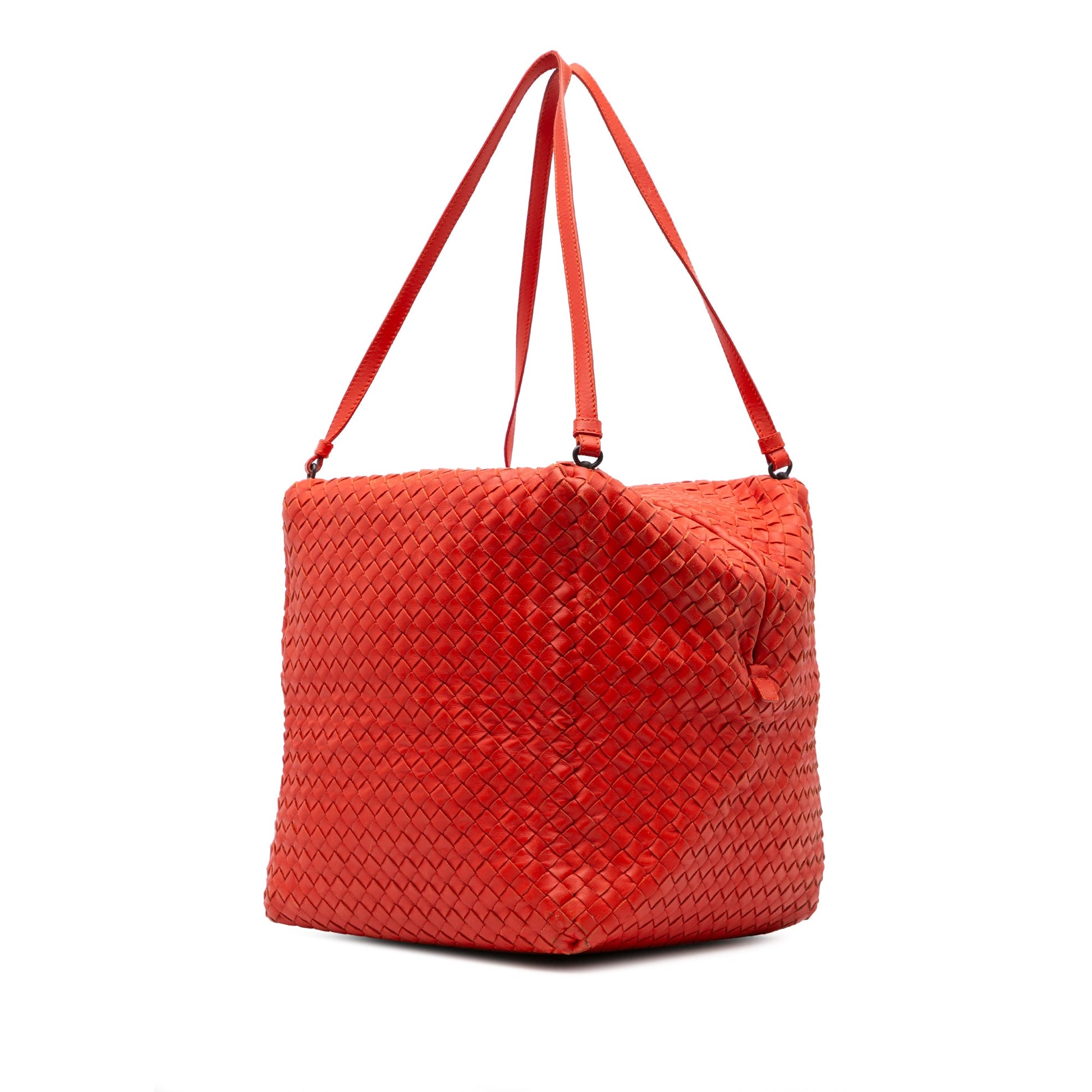 Bottega Veneta Nappa Intrecciato Cube Shoulder Bag