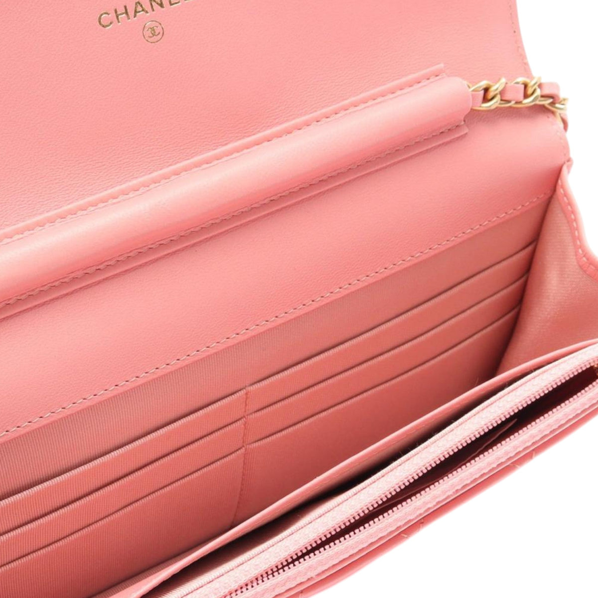 Chanel Lambskin Classic Wallet on Chain