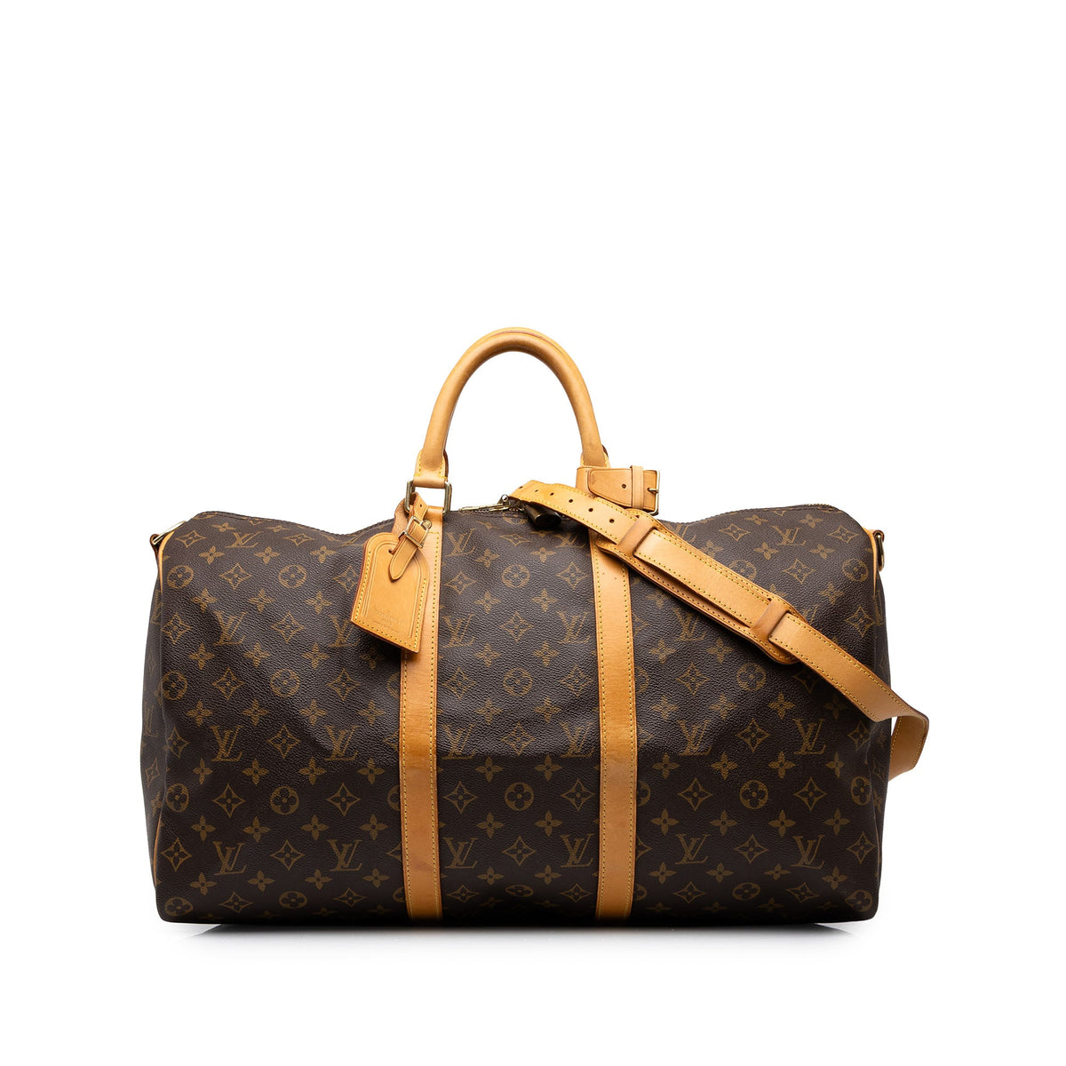 Louis Vuitton Monogram Keepall Bandouliere 50 — Brown