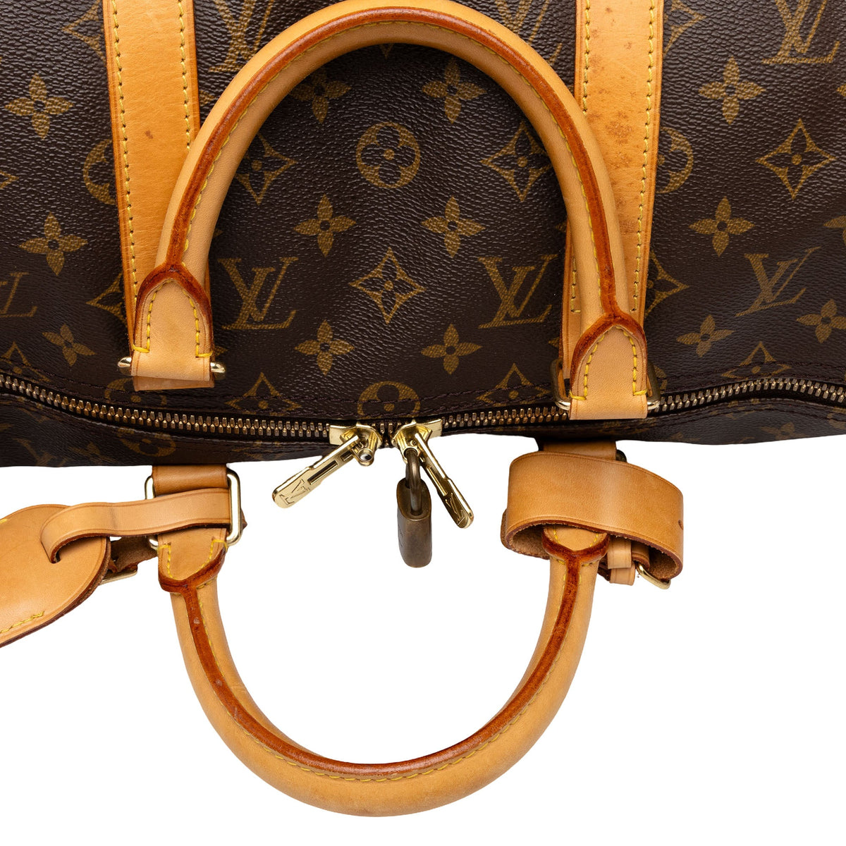 Louis Vuitton Monogram Keepall Bandouliere 50 — Brown