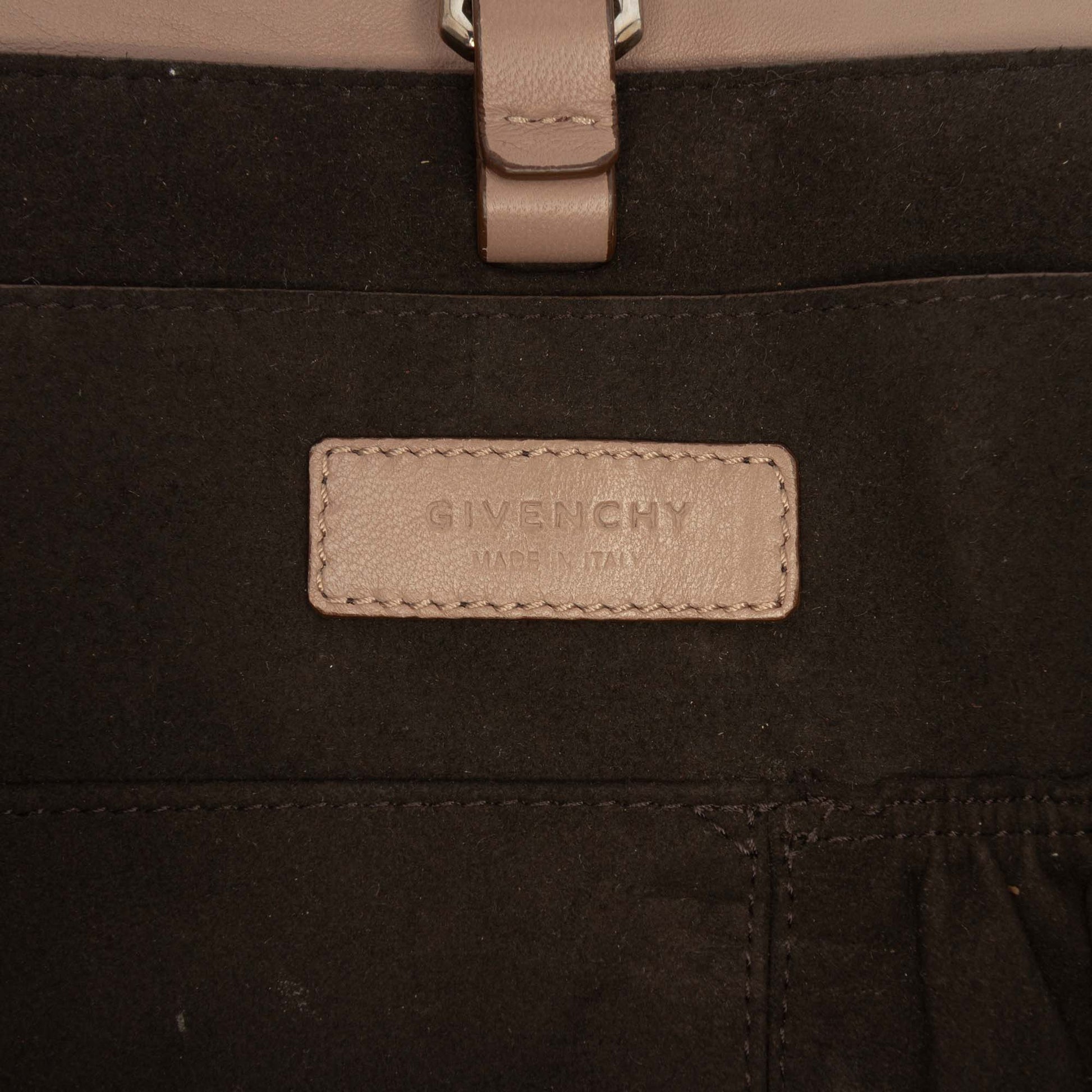 Givenchy Medium Croc Embossed Calfskin Shark Lock Satchel