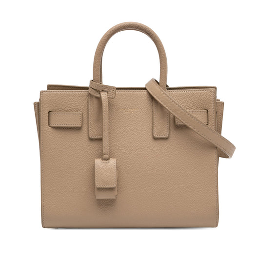 Saint Laurent Nano Grained Calfskin Sac de Jour Satchel