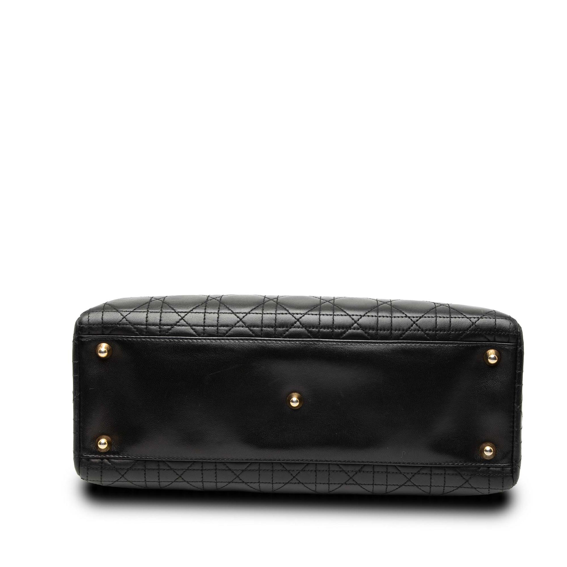 Dior Large Lambskin Cannage Lady Dior