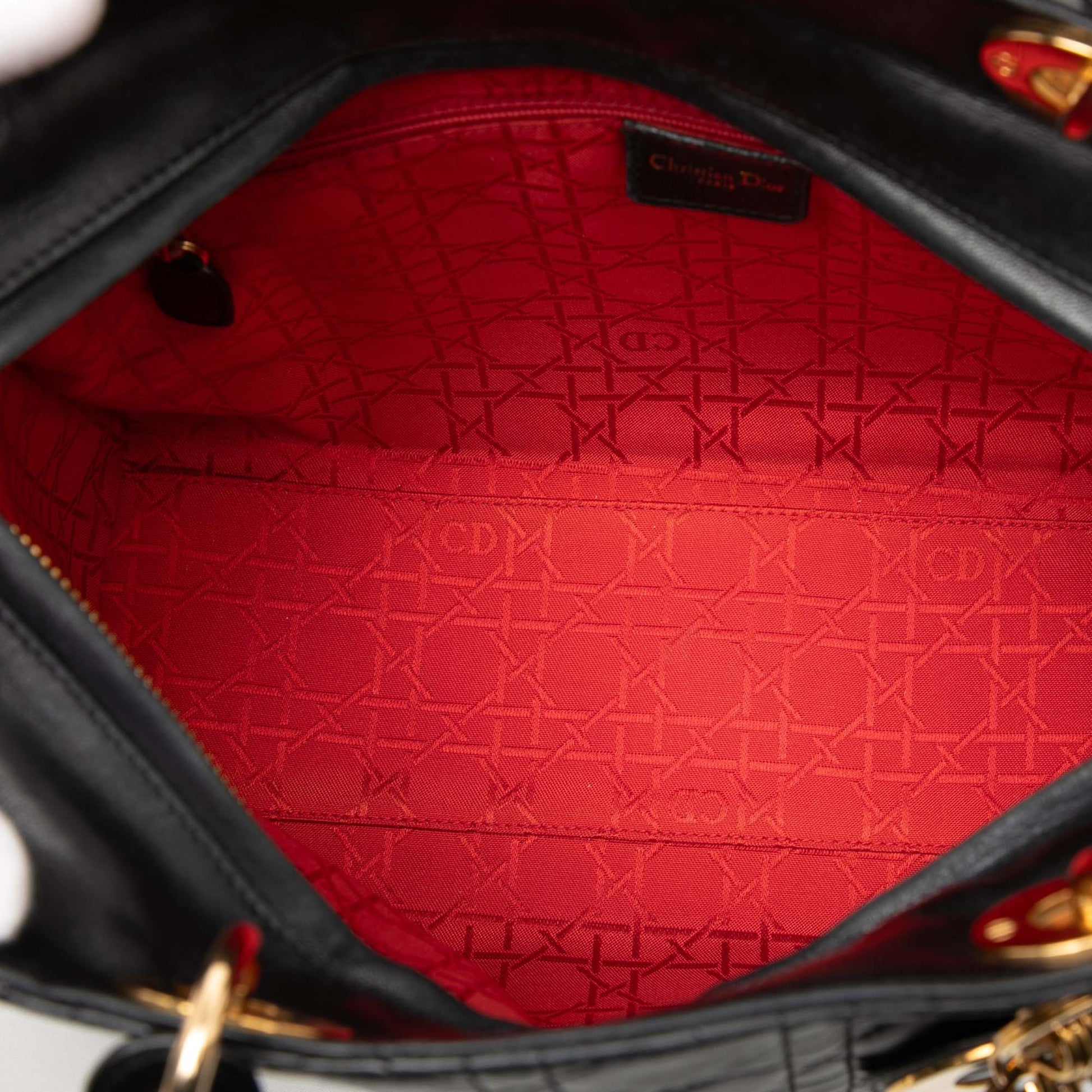 Dior Large Lambskin Cannage Lady Dior