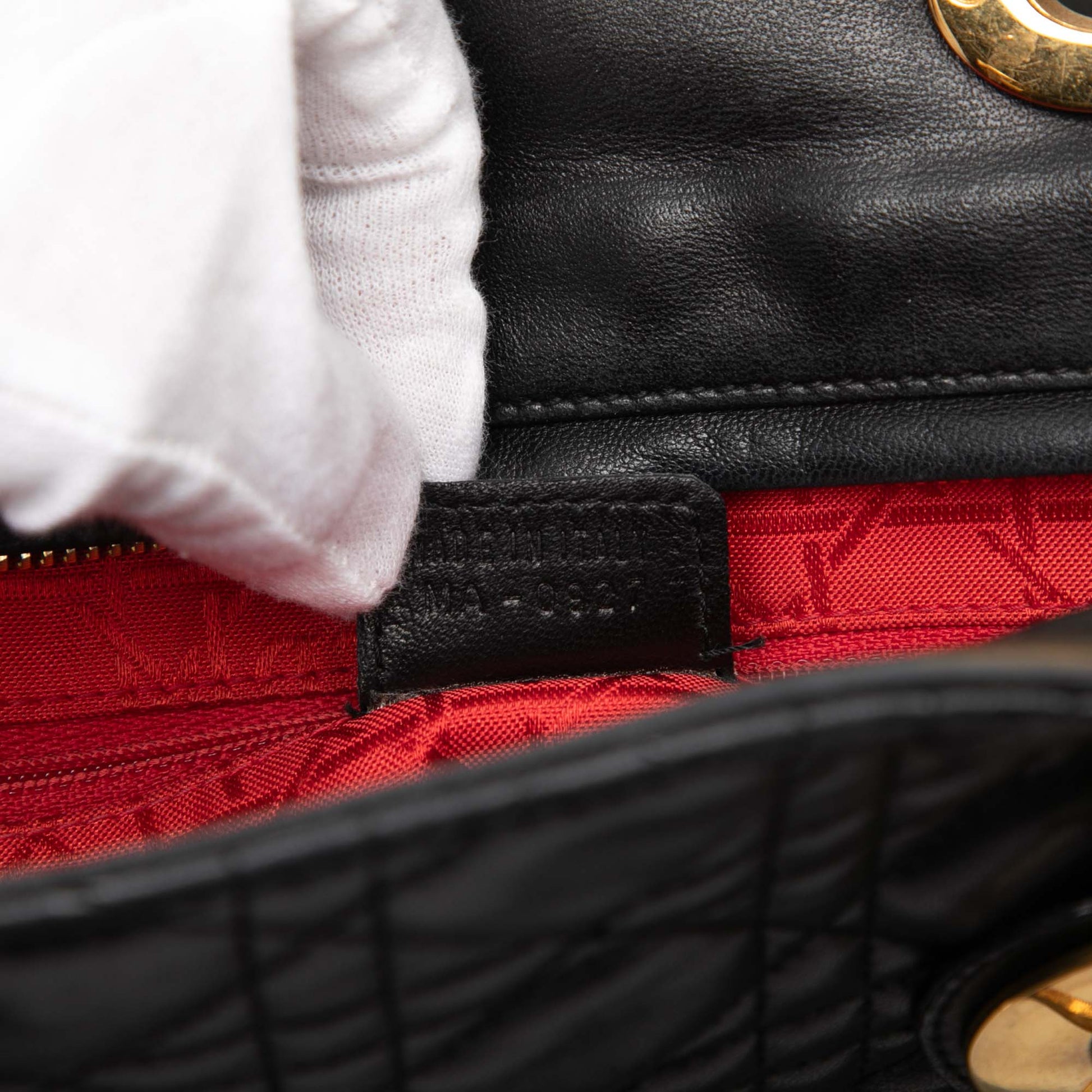 Dior Large Lambskin Cannage Lady Dior